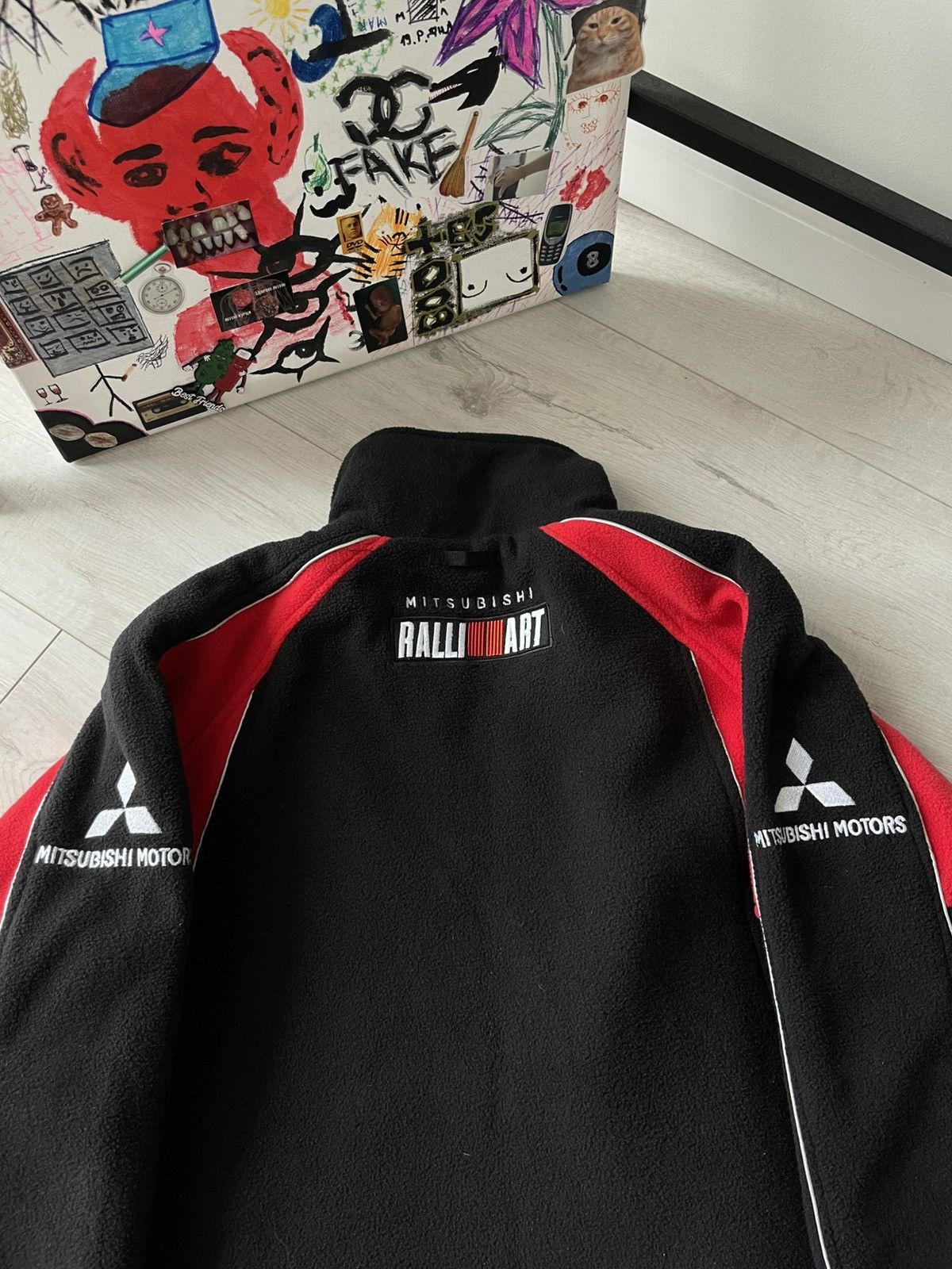 Vintage Vintage 00's Mitsubishi Ralli Art Racing Fleece Jacket Size US S / EU 44-46 / 1 - 5 Thumbnail