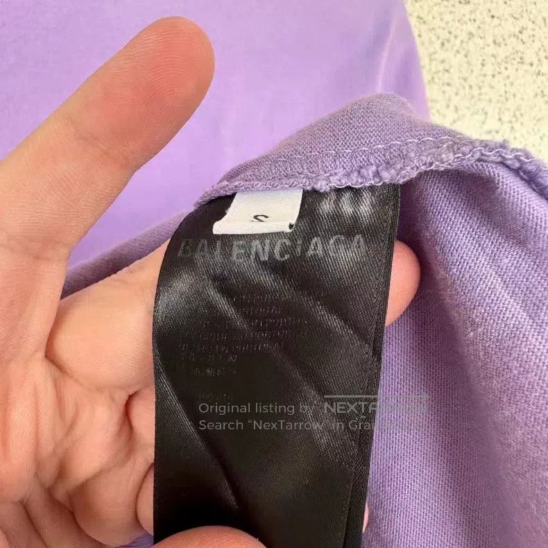 Balenciaga Balenciaga Purple Cola Short Sleeve T-Shirt S Size Size US S / EU 44-46 / 1 - 3 Thumbnail