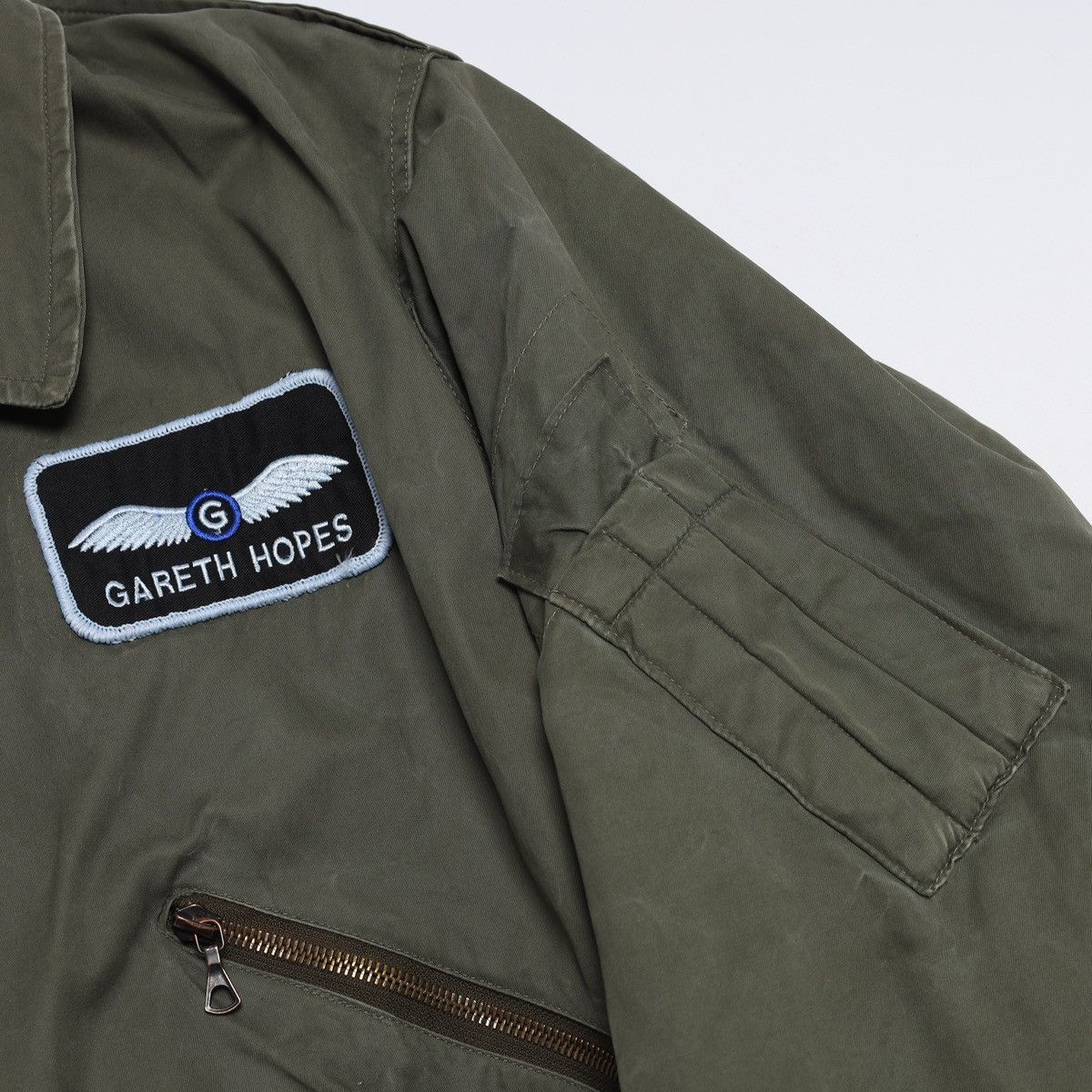 Vintage Vintage RAF MK3 Cold Weather Flying Jacket Bomber Olive Size US XL / EU 56 / 4 - 4 Thumbnail