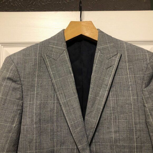J.crew men's gray blazer sport coat jacket size: 40R