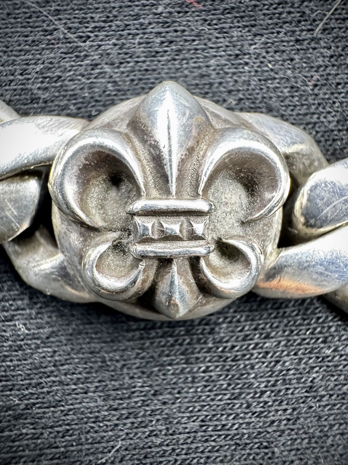 Chrome Hearts VERY RARE! Chrome Hearts Fleur de lis .925 Silver bracelet Size ONE SIZE - 10 Thumbnail