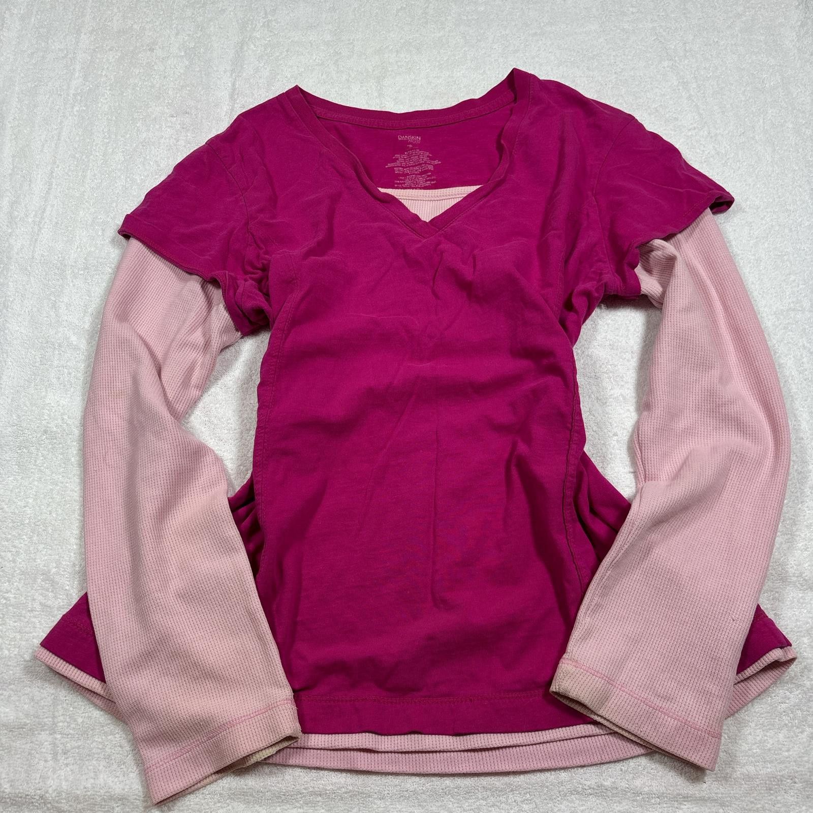 Other y2k pink layered waffle knit long sleeve Size XL / US 12-14 / IT 48-50 - 1 Thumbnail