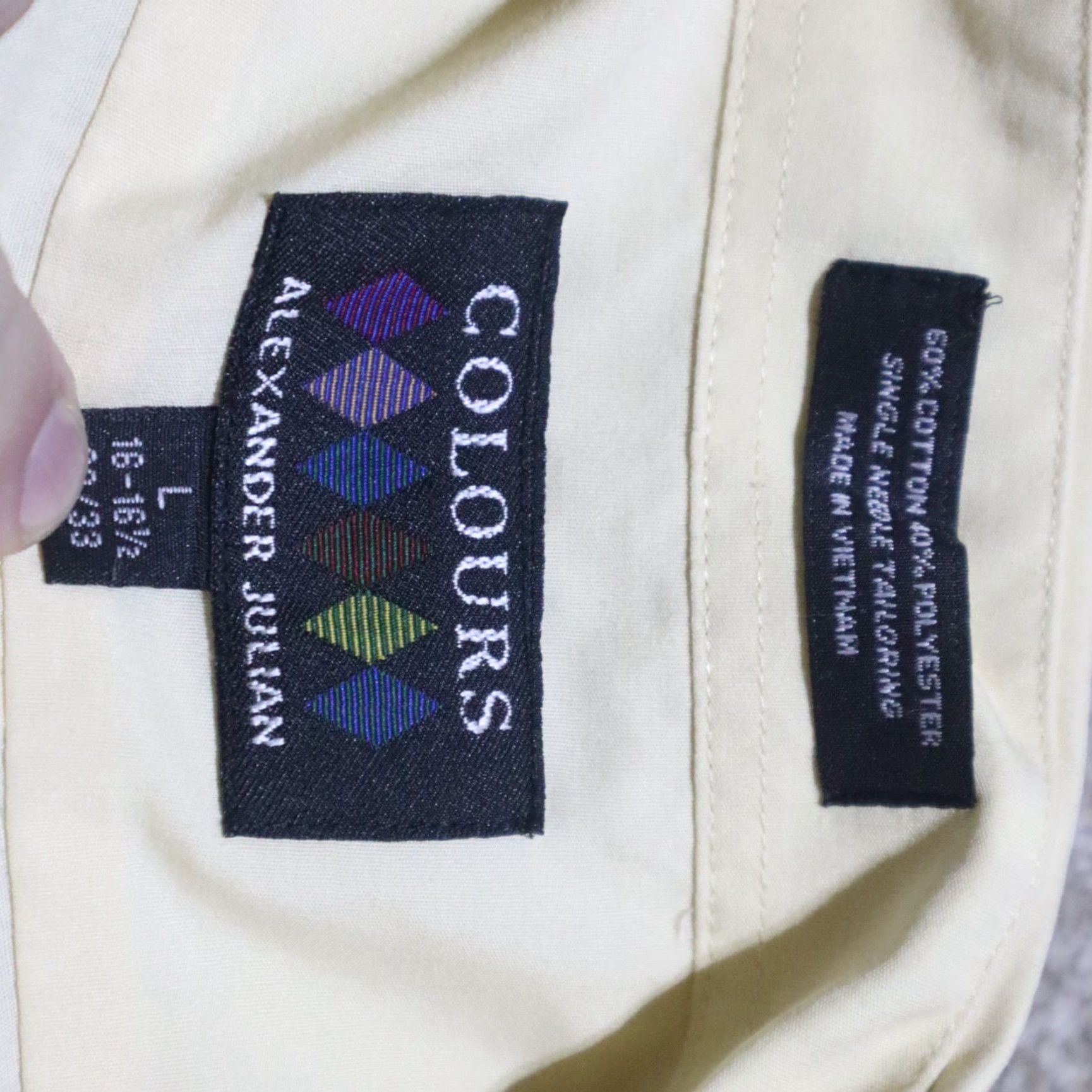 Alexander Julian Alexander Julian Shirt Men L Yellow long sleeve cotton Size US L / EU 52-54 / 3 - 3 Thumbnail