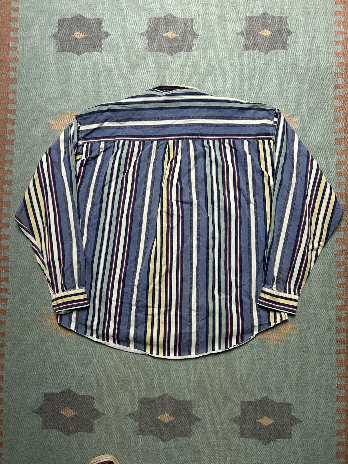 Vintage Vintage button shirt Guess vertical striped cotton soft XL Size US XL / EU 56 / 4 - 7 Thumbnail