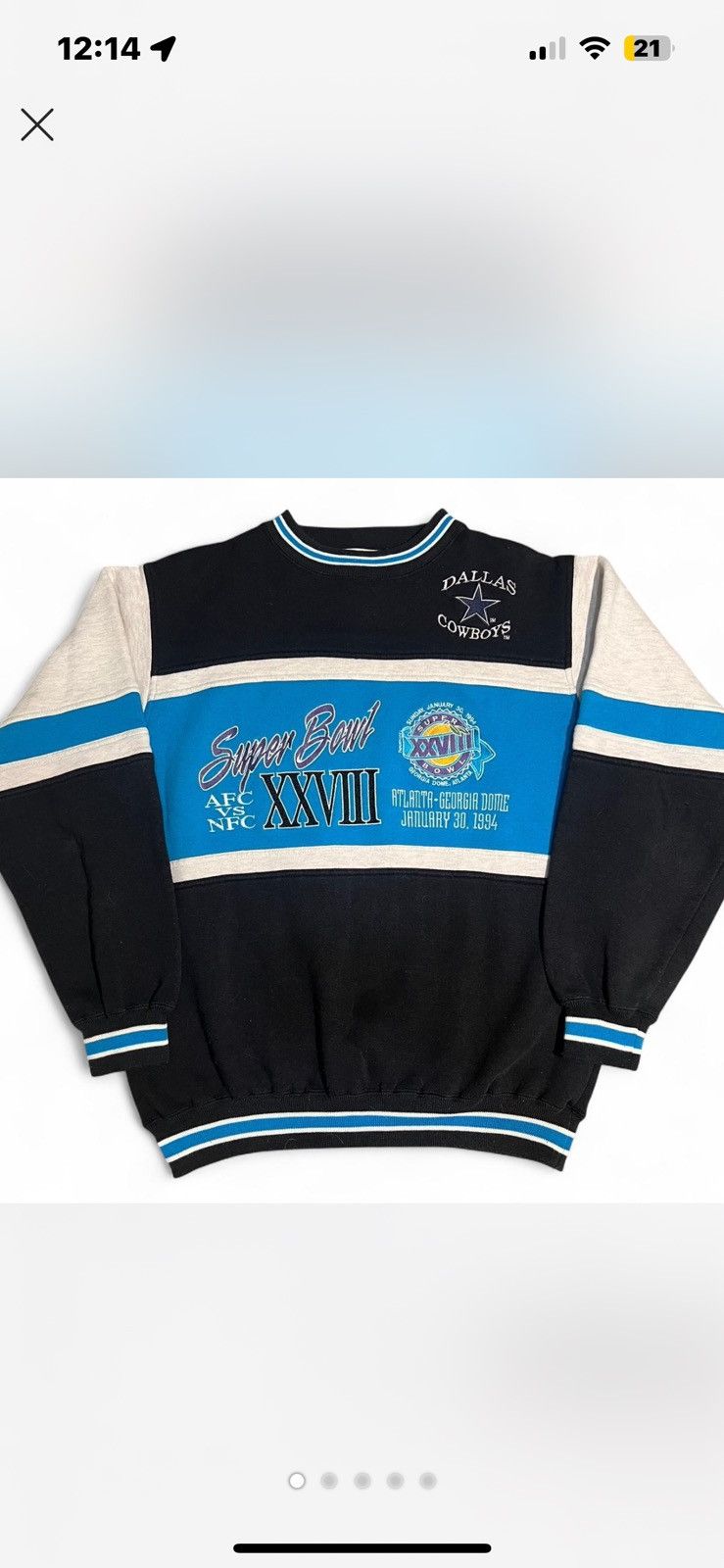 Logo 7 Vinatage Logo 7 Dallas Cowboys Crewneck Size US L / EU 52-54 / 3 - 1 Thumbnail