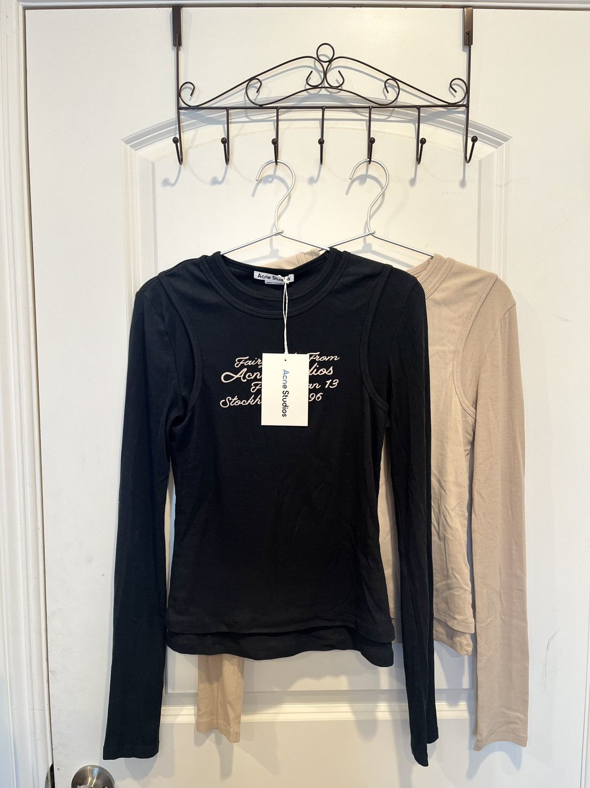 Acne Studios Acne Studios Black long sleeve T-shirt Size XS / US 0-2 / IT 36-38 - 1 Thumbnail