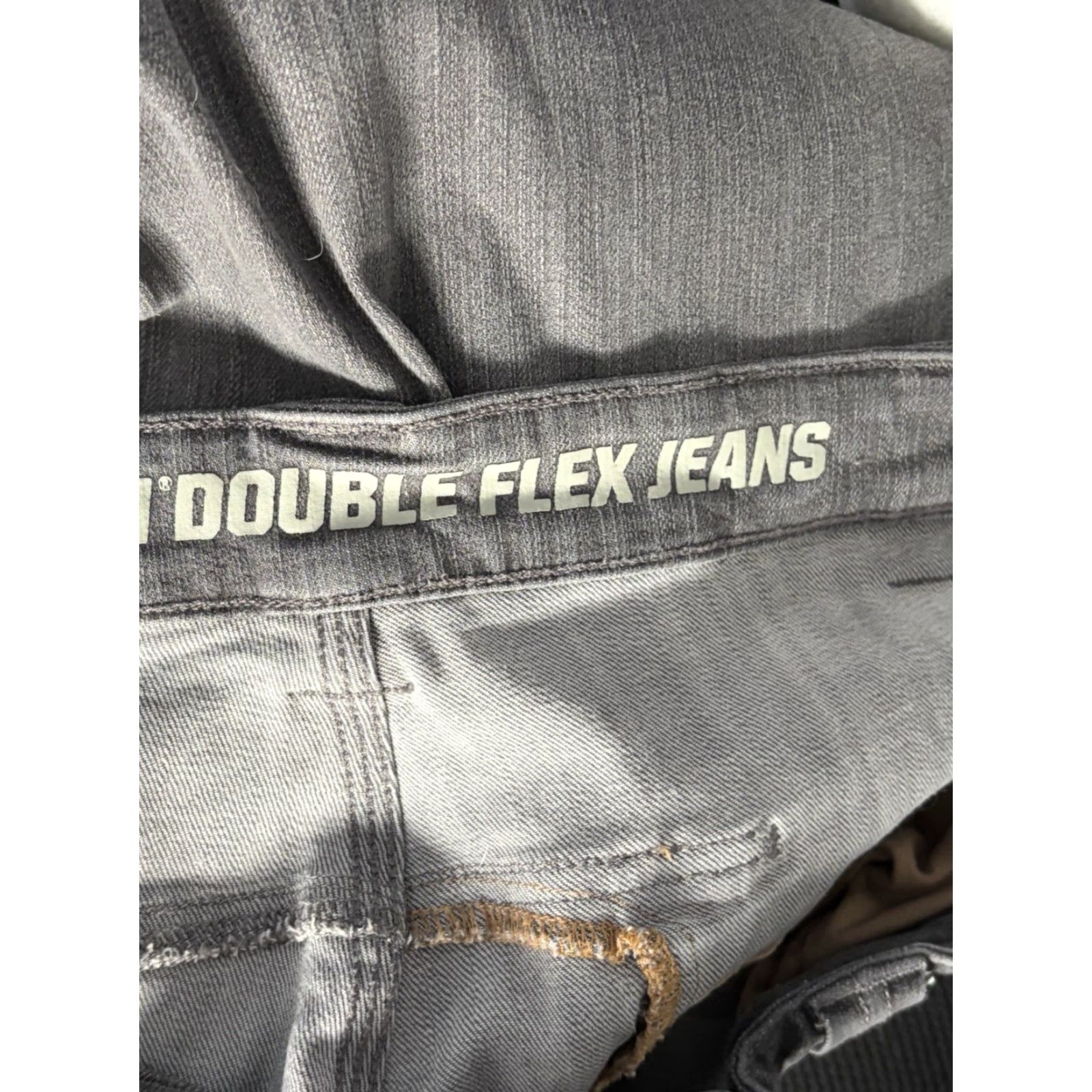 Doublet Duluth Ballroom Double Flex Men's Gray Denim Jeans Relaxed Fit 42x34 Workwear Straight Leg 5-Pocket Denim Pants Size US 42 / EU 58 - 6 Thumbnail