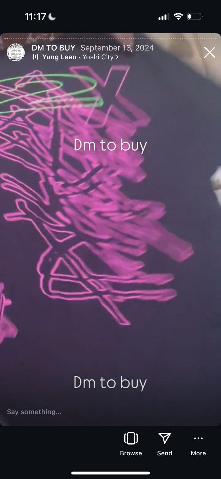 Drain Gang × Sad Boys × Yung Lean 2017 UNKNOWN MEMORY 2002 MAGENTA SLiME GREEN YUNG LEAN GEAR Size US M / EU 48-50 / 2 - 2 Thumbnail
