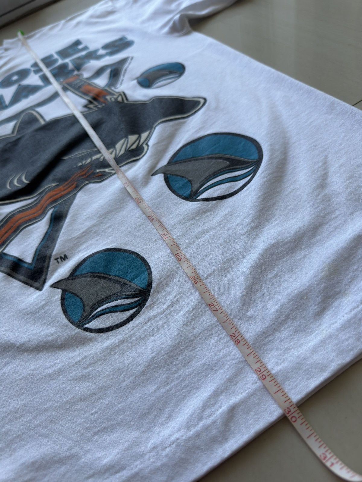 NHL 1991 San Jose Sharks 90s Ice Hockey Bulletin Athletic Shirt Size US XL / EU 56 / 4 - 14 Thumbnail