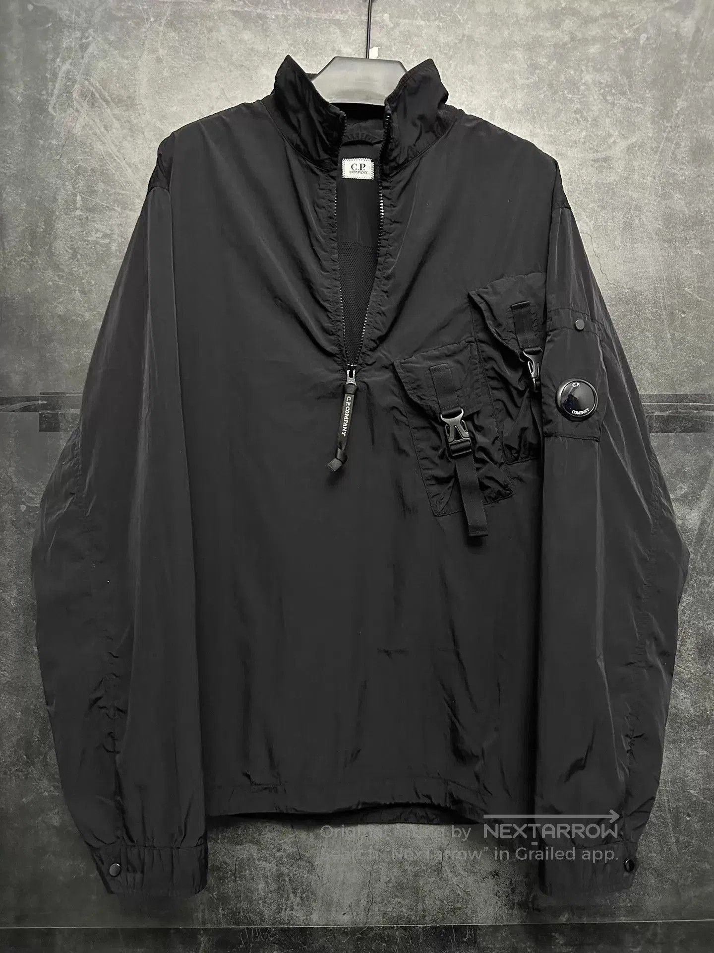 C.P. Company Black Utility Half-Zip Light Jacket Size L. Size US L / EU 52-54 / 3 - 1 Thumbnail