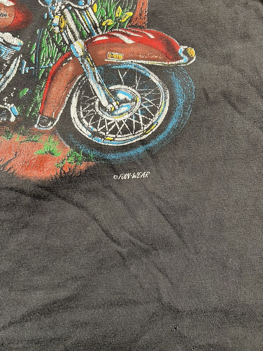 Harley Davidson Vintage 90s Harley Davidson Single Stitched Faded Biker Tee Size US XL / EU 56 / 4 - 3 Thumbnail