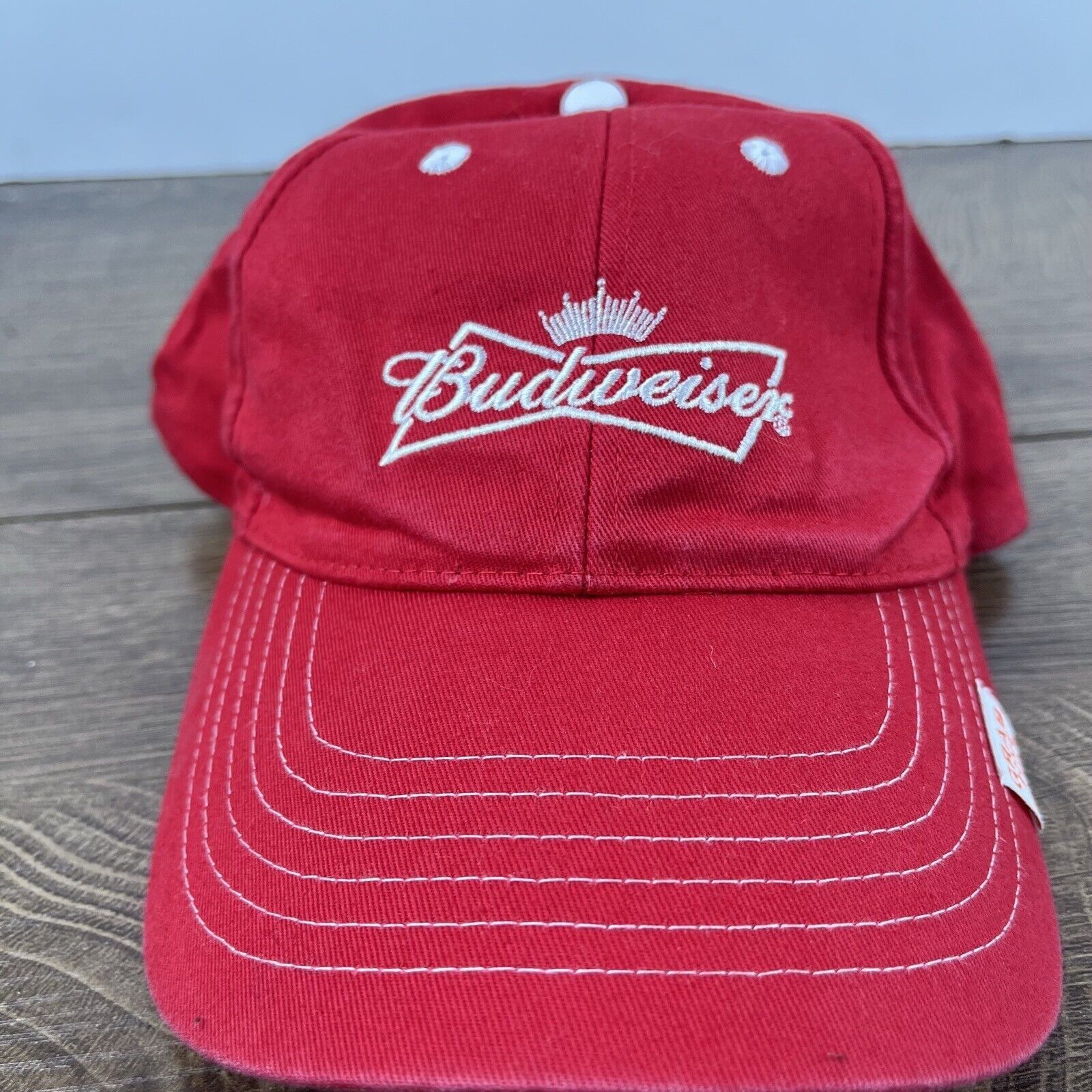 Budweiser Budweiser Hat Buds Hat Red Hat Adjustable Hat Red Adult Hat Size ONE SIZE - 2 Thumbnail