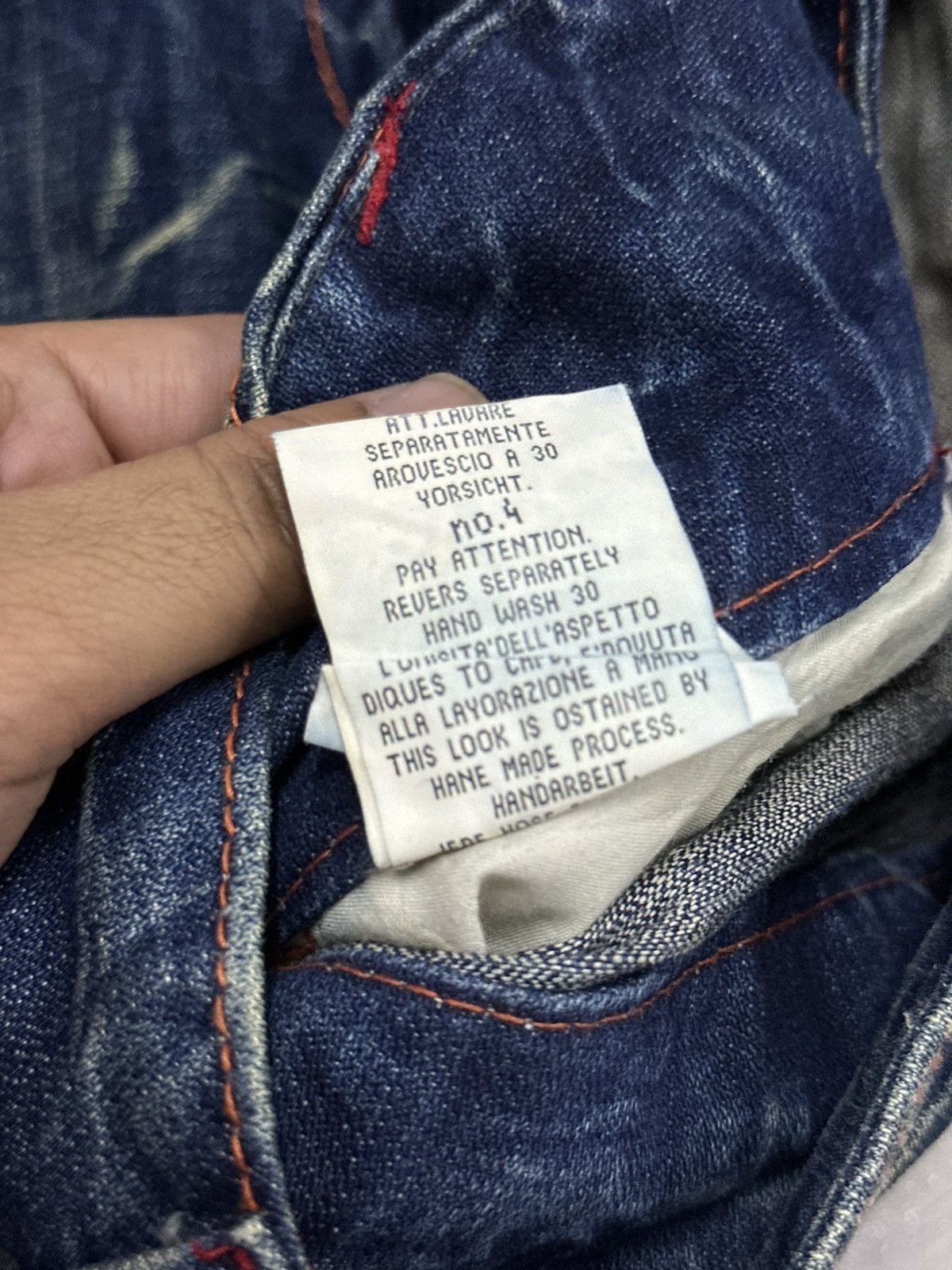 If Six Was Nine Vintage Y2K Red Pepper Denim Mudmax Wash Pant Size US 28 / EU 44 - 9 Thumbnail