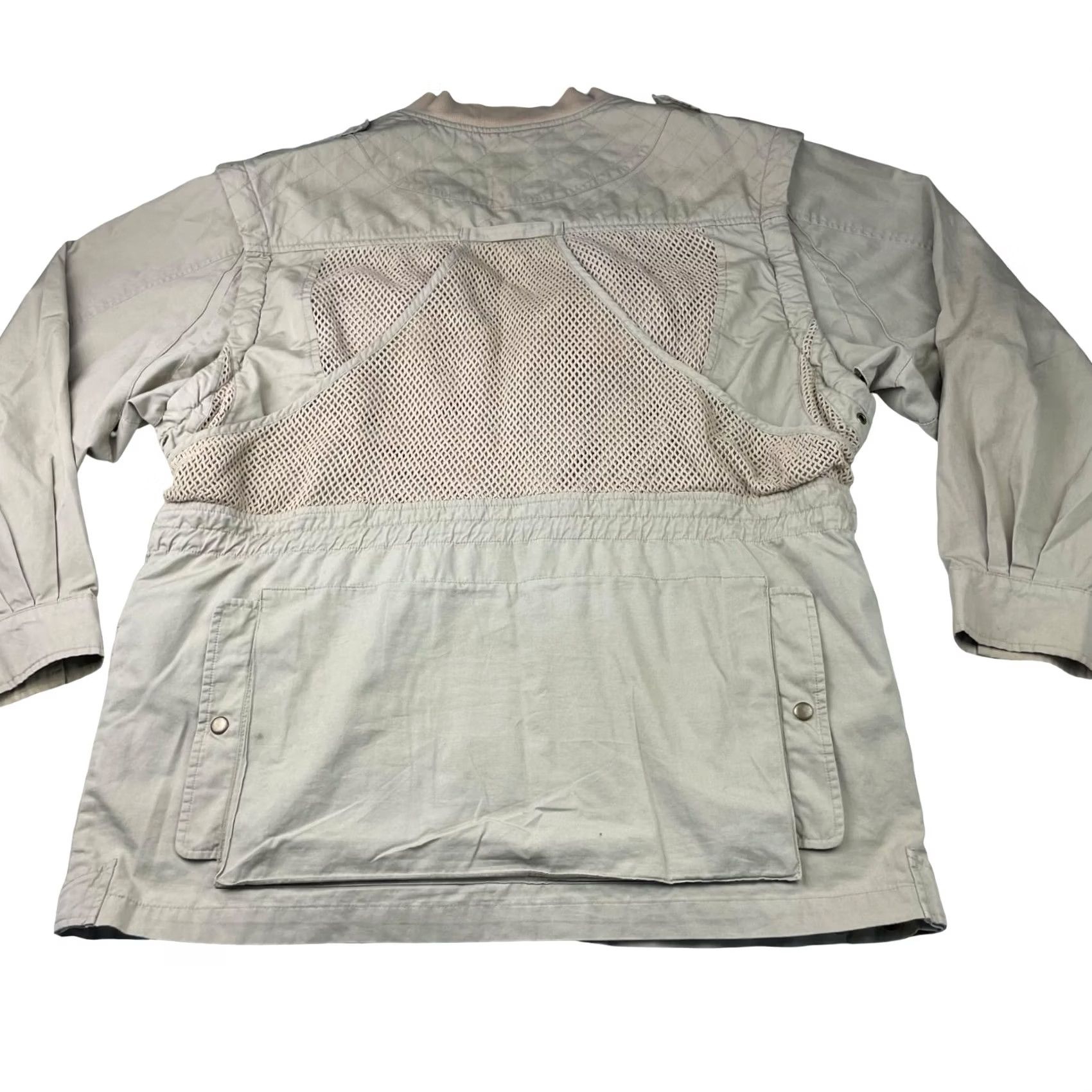 Vintage VINTAGE Willis & Geiger Men’s Safari Field Jacket XL Khaki/Tan 100% Cotton Full Zip Pockets Beige Regular Mens Size US XL / EU 56 / 4 - 3 Thumbnail