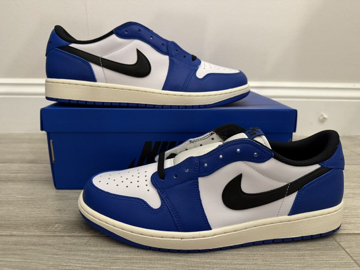 Air Jordan Retro Low OG White Black Game Royal Size 12