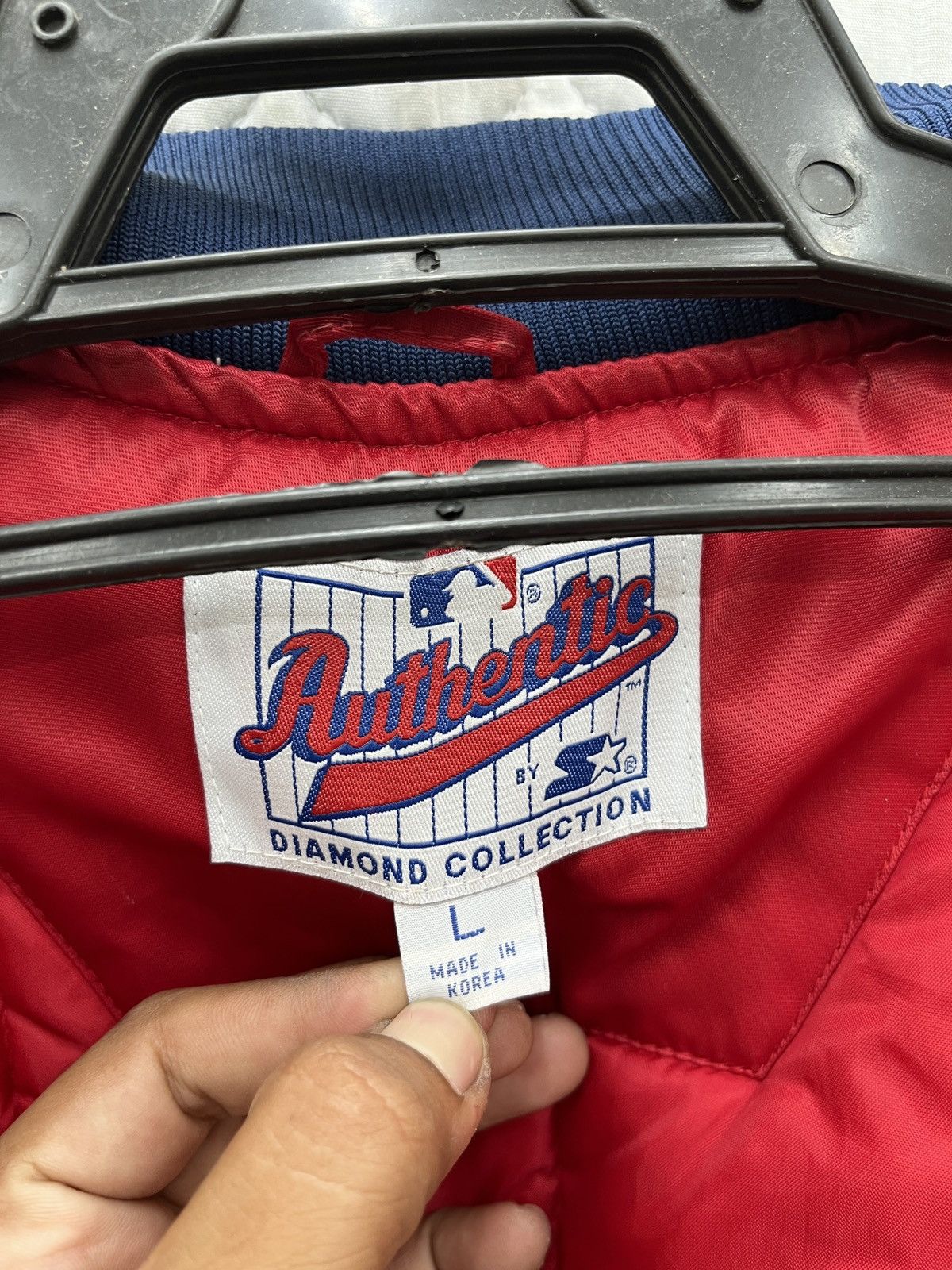 Starter 🔥🔥🔥MLB STARTER CLEVELAND INDIANS VARSITY JACKET Size US L / EU 52-54 / 3 - 8 Thumbnail