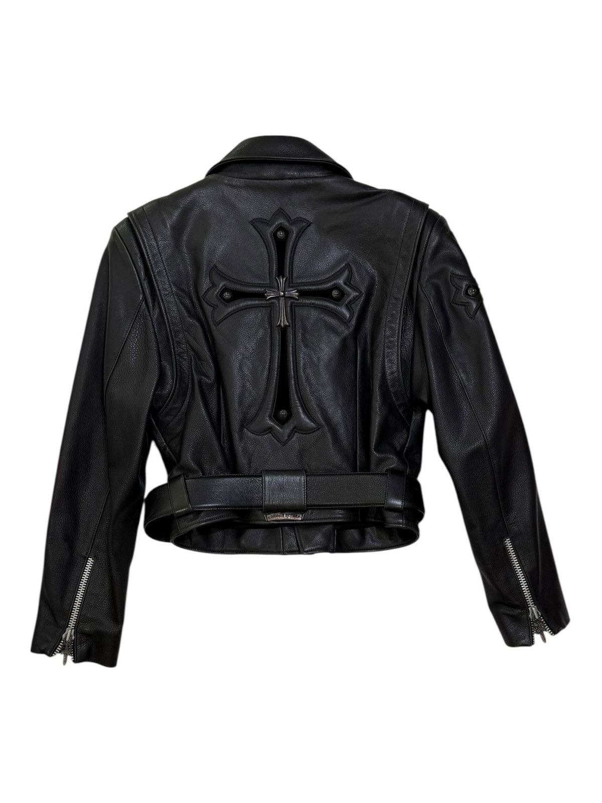 Chrome Hearts Chrome Hearts Leather Biker Jacket Size US S / EU 44-46 / 1 - 3 Thumbnail