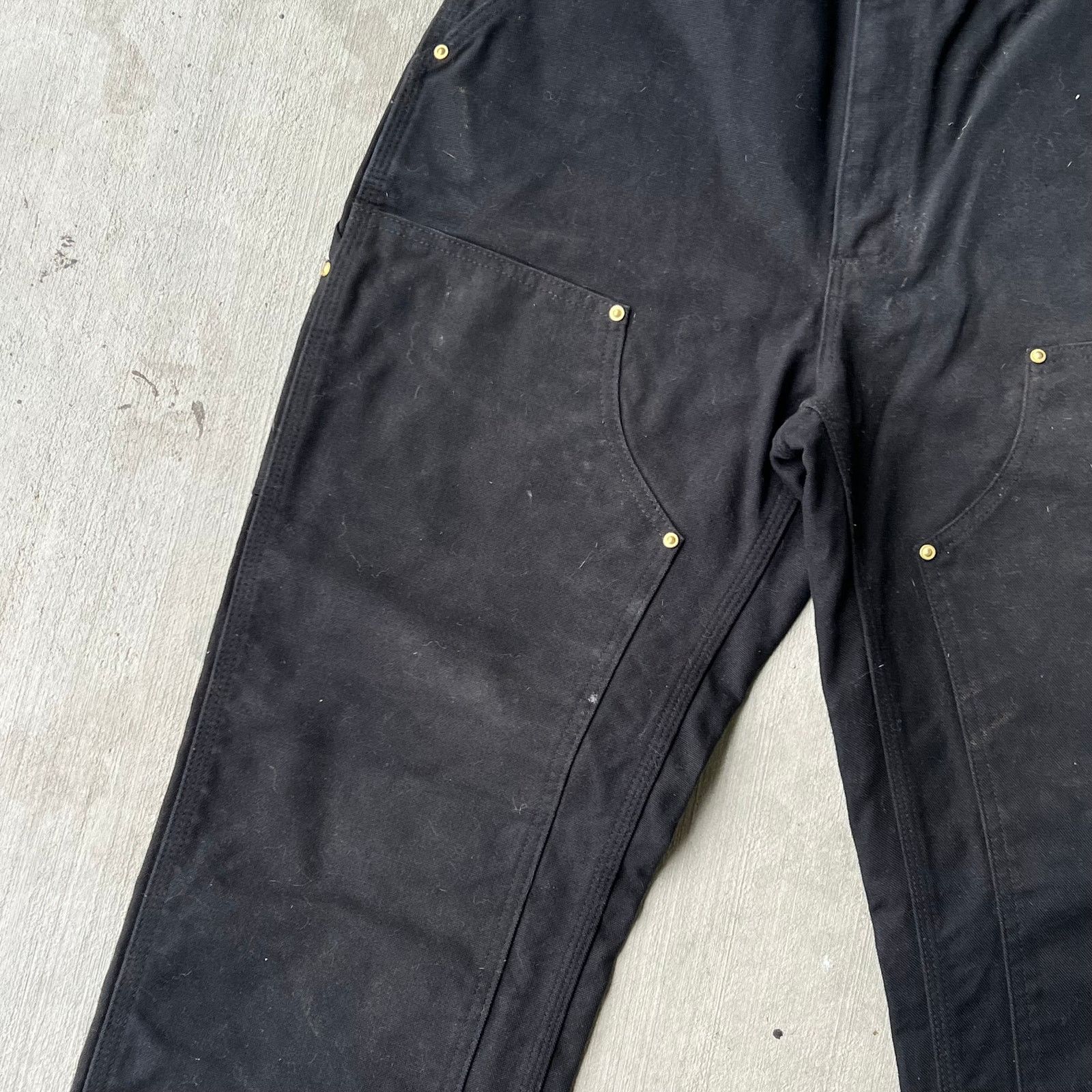Carhartt × Vintage Carhartt black double knee work wear carpenter pants Size US 31 - 9 Thumbnail