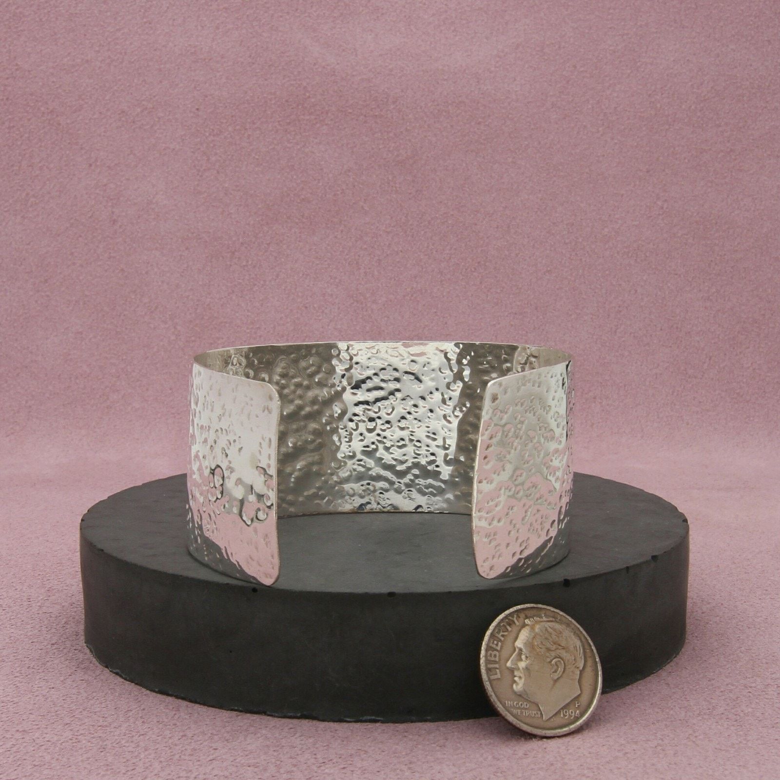 Sterling Silver sterling silver artisan crafted cuff bracelet size 6.25in Size ONE SIZE - 2 Thumbnail