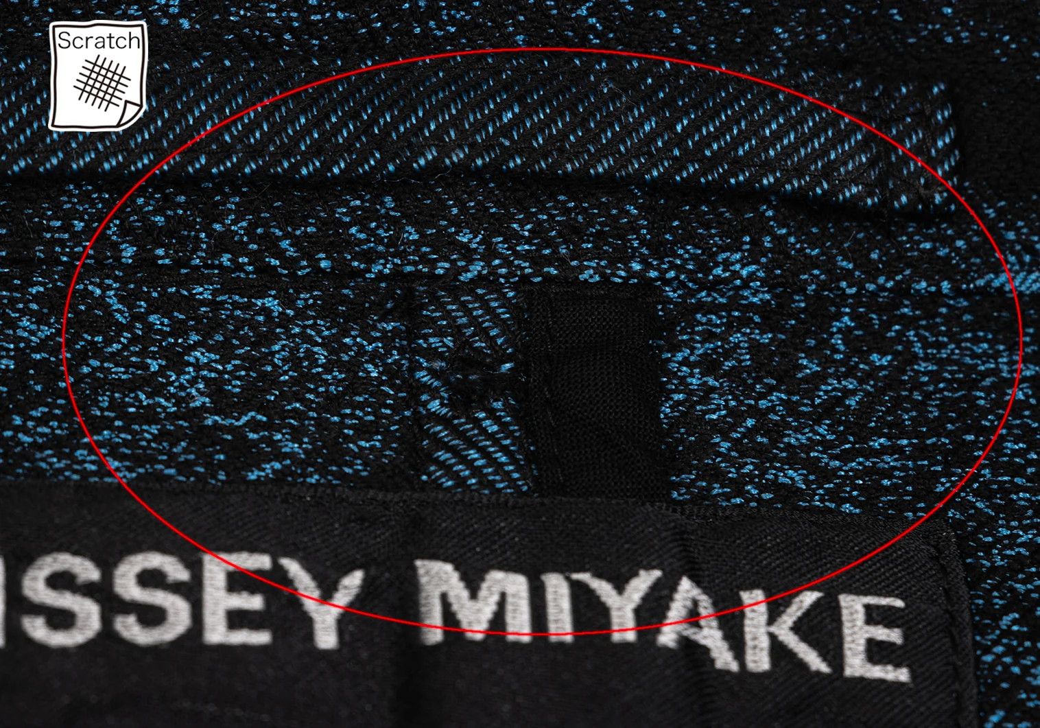 Issey Miyake Trim Fade Woven Design Jacket in Black and Light Blue Size US M / EU 48-50 / 2 - 5 Thumbnail