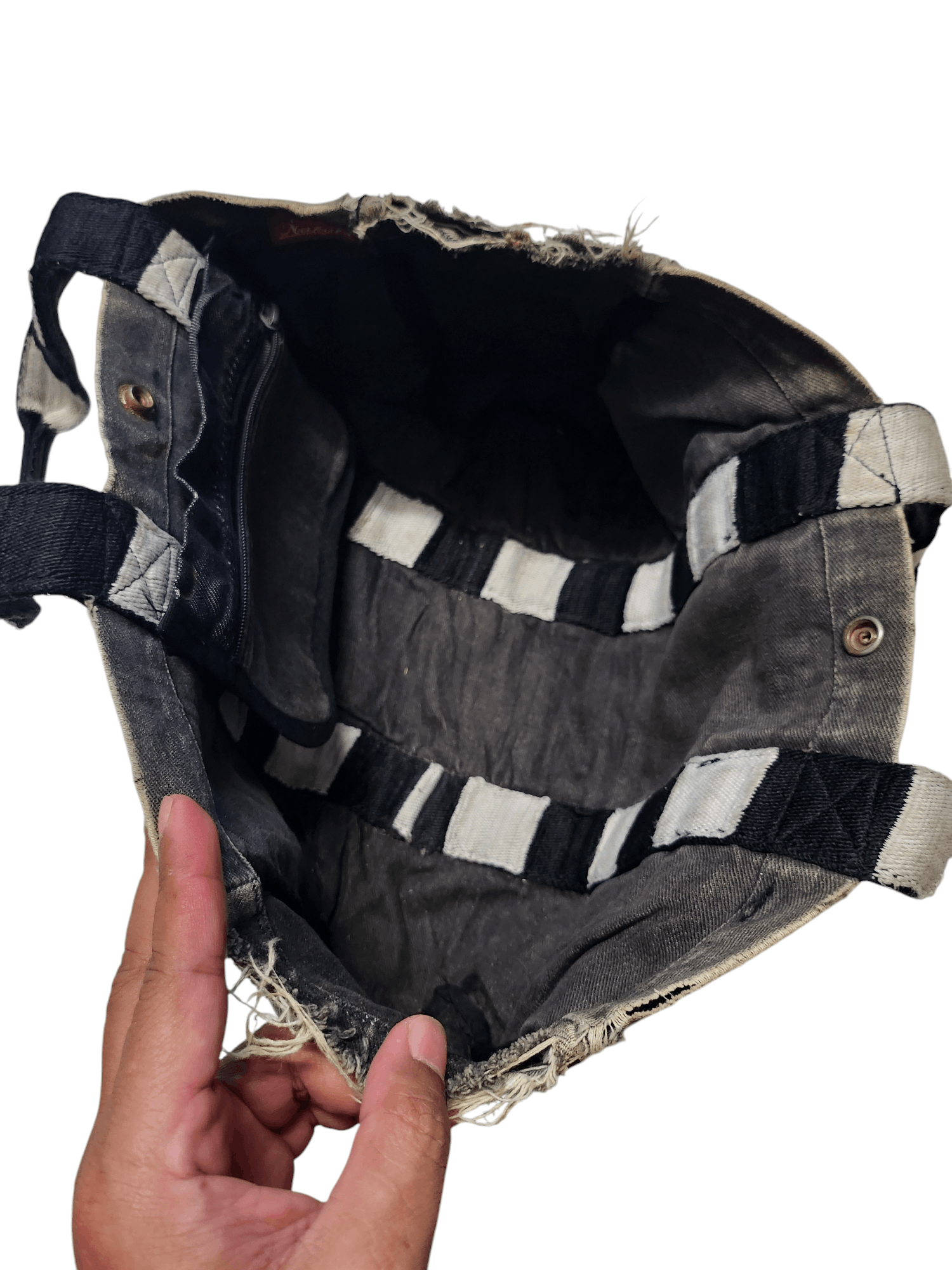 Designer × Porter Vtg Distress Denim Porter x Nakata Tote Bag Size ONE SIZE - 6 Thumbnail