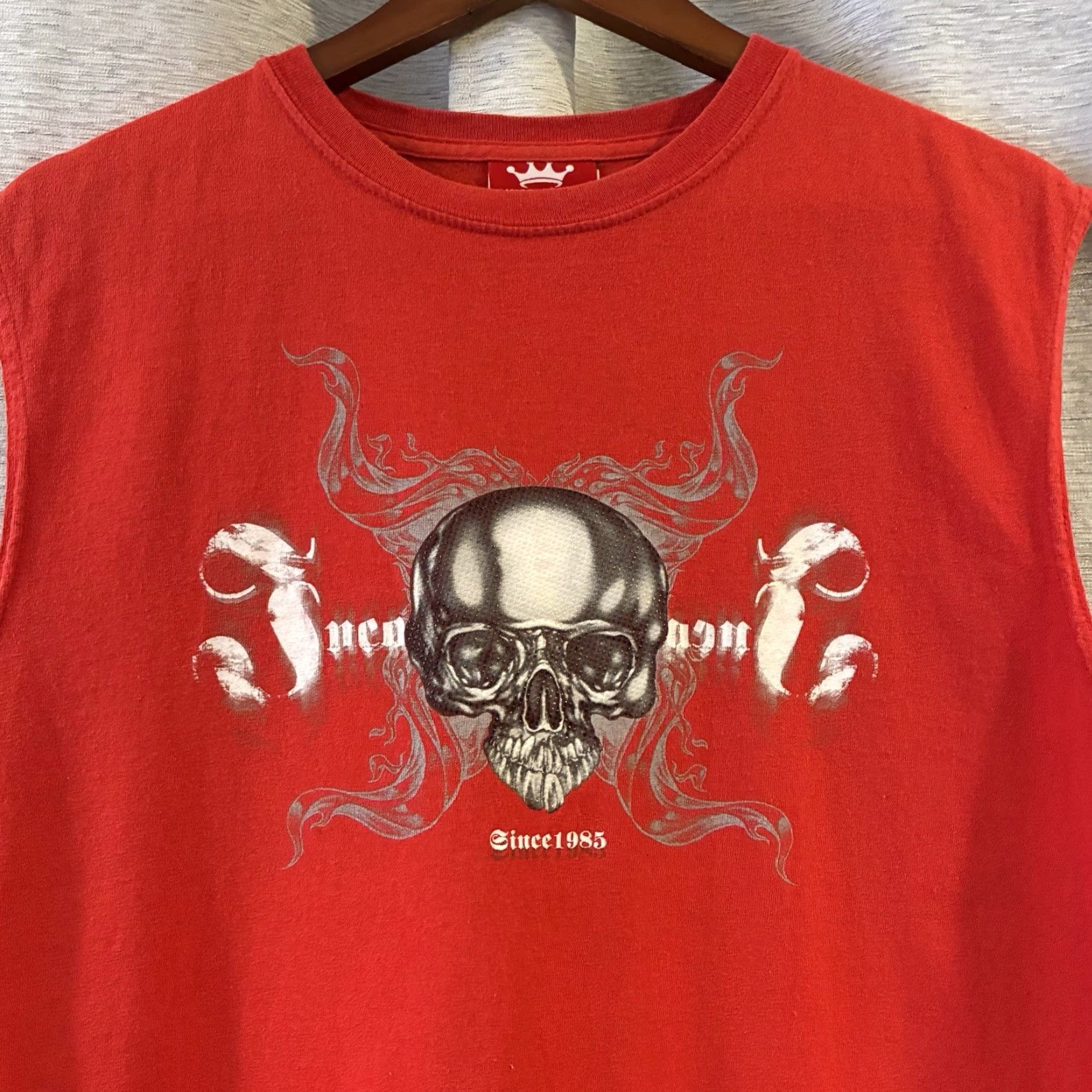JNCO VINTAGE JNCO Shirt Tank Sleeveless 90s Size L Red Mens Grunge Skate Size US L / EU 52-54 / 3 - 3 Thumbnail