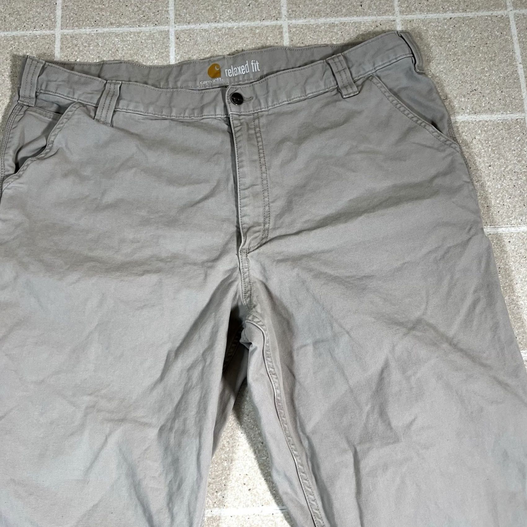 Carhartt Carhartt Carpenter Pants Workwear 40x30 Tan Relaxed Canvas Men’s 102291-232 Brown Size US 40 / EU 56 - 5 Thumbnail