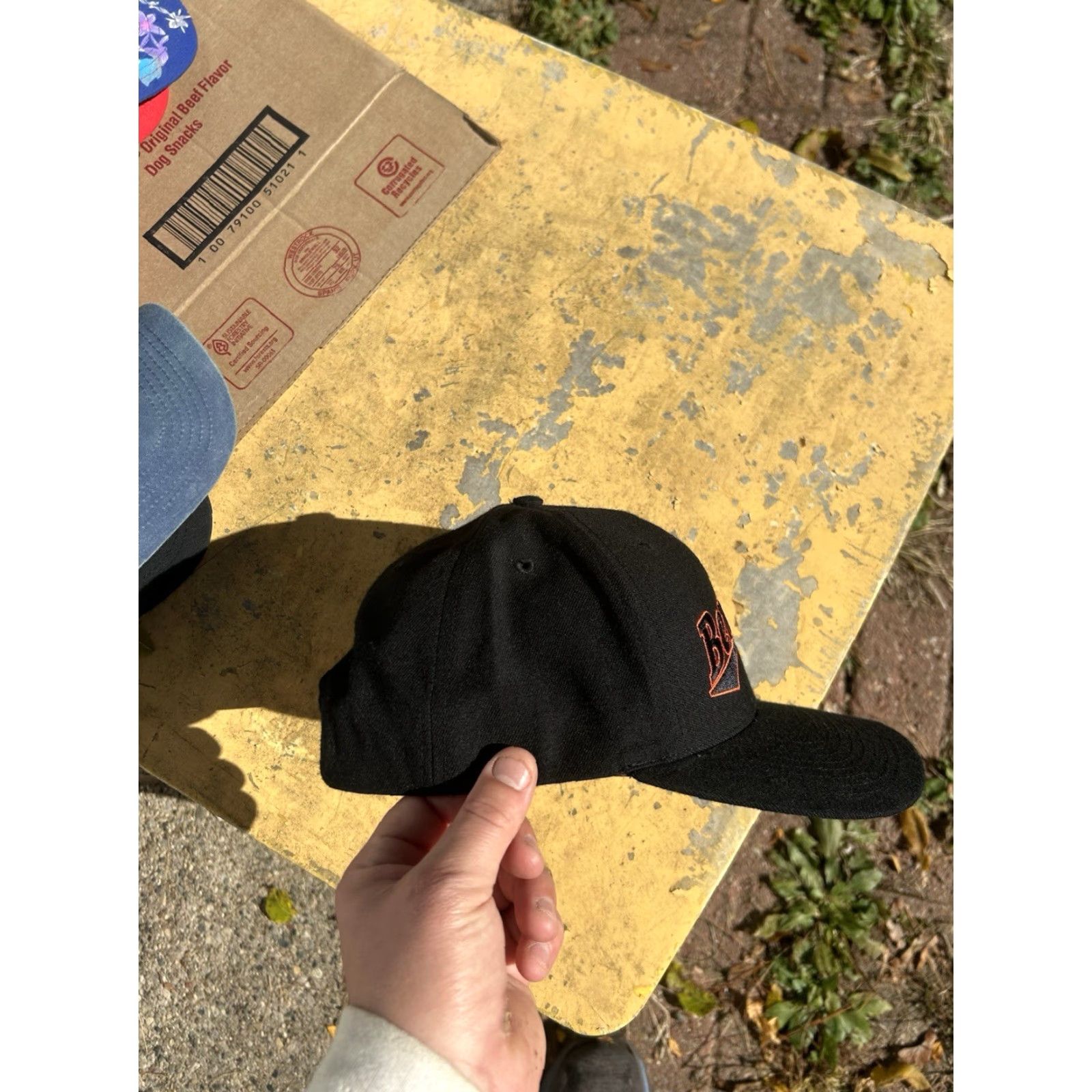 NFL VINTAGE 90s SnapBack hat Cincinnati Bengals NFL football wool blend black Hat Cap Mens/Boys Size ONE SIZE - 8 Thumbnail