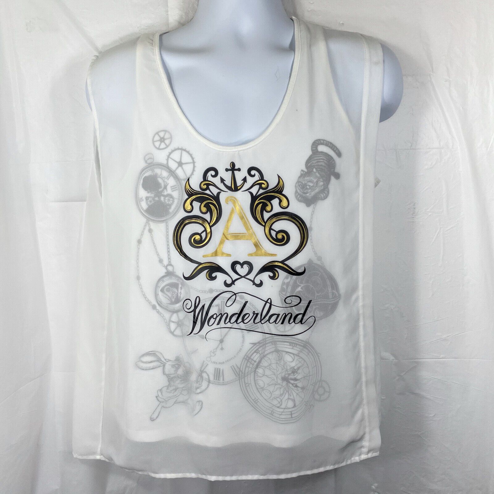 Disney Disney Parks Alice In Wonderland Lightweight Layered Top Size S / US 4 / IT 40 - 1 Thumbnail