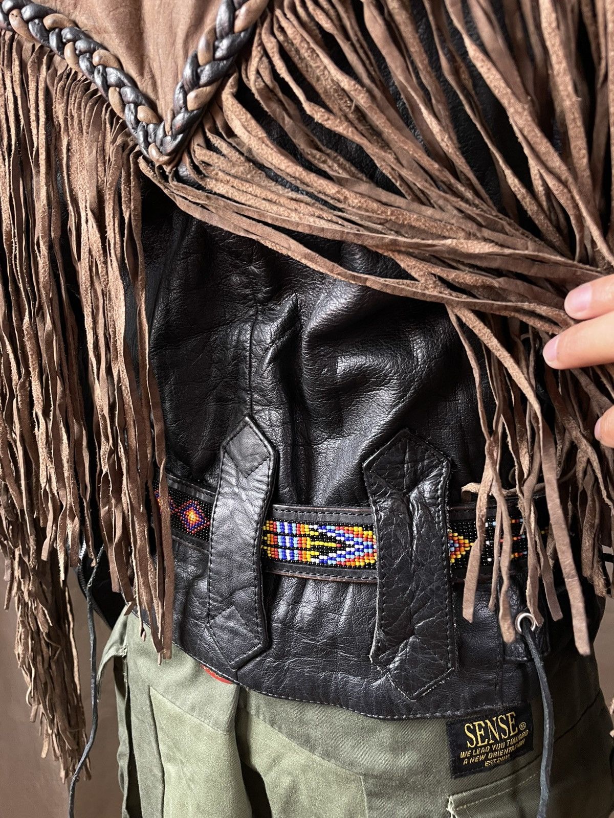 Other Vintage First Genuine Leather Fringe Western Jacket Size US M / EU 48-50 / 2 - 5 Thumbnail