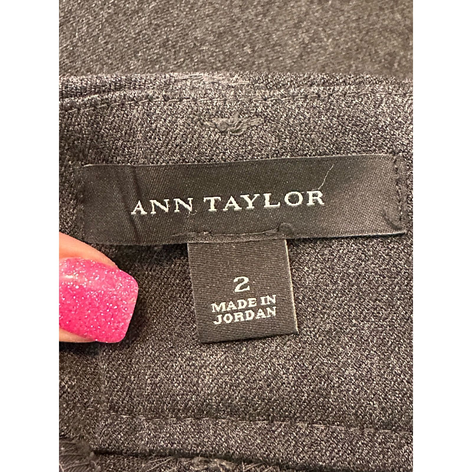 Ann Taylor Ann Taylor gray flat front pants size 2 Size 26" / US 2 / IT 38 - 3 Thumbnail