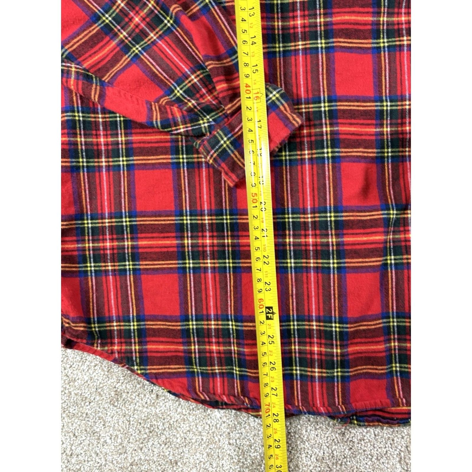 Vintage VINTAGE LL Bean Flannel Shirt Womens 14 Red Plaid Cotton Button Up Outdoor Camp USA Size XL / US 12-14 / IT 48-50 - 5 Thumbnail