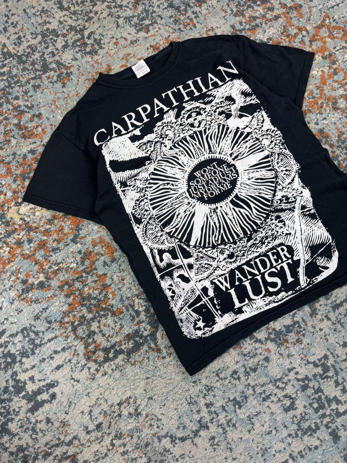 Band Tees × Vintage Rare Vintage 00s Carpathian wanderlust hardcore band tee Size US M / EU 48-50 / 2 - 2 Thumbnail