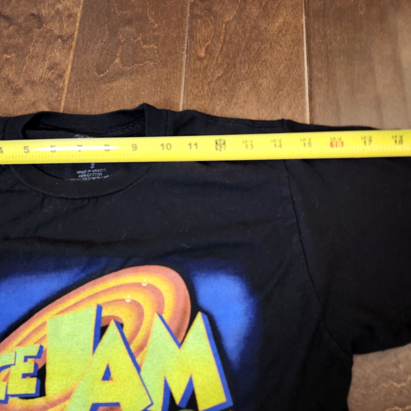 Vintage VINTAGE Space Jam T-Shirt Black Mens Size S Crew Neck Short Sleeve 90s Looney Tunes Daffy Duck Bugs Bunny Comfort Knit Cotton Shirt T-Shirt/Mens Size US S / EU 44-46 / 1 - 7 Thumbnail