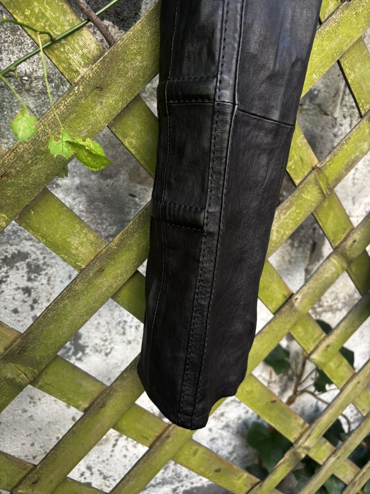Dior Dior Homme AW08 Ribbed Leather Moto Pants Size US 30 / EU 46 - 8 Thumbnail