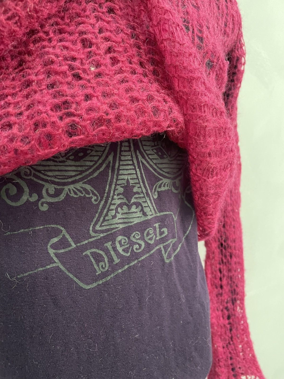 Diesel Mohair mesh sweater y2k diesel JPG style retro style Size S / US 4 / IT 40 - 6 Thumbnail