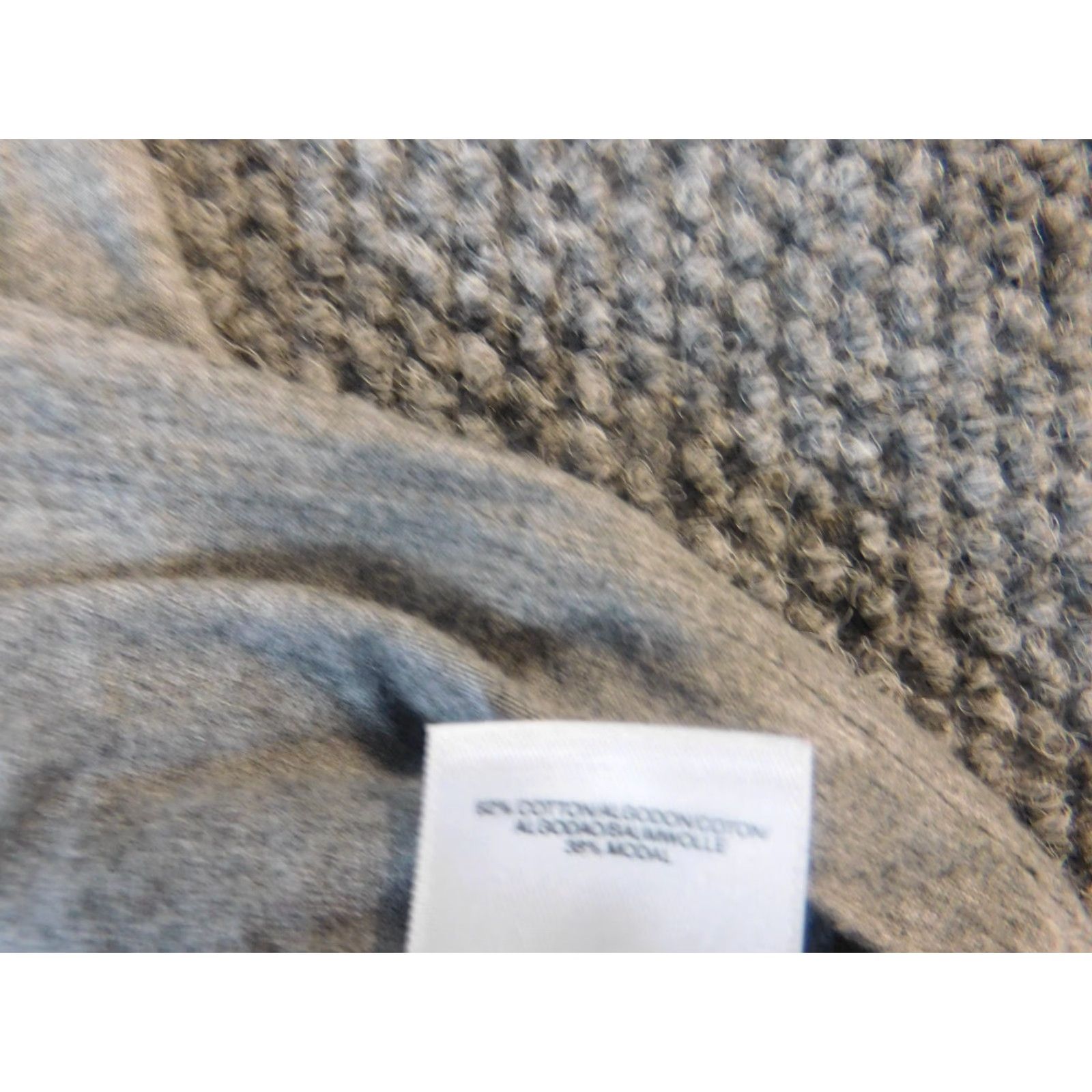 Jones New York Jones New York Blouse Medium Gray Womens pullover sport stretch cotton Shirt Knit Long Sleeve Round Neck Regular Base Breathable Vintage No Size M / US 6-8 / IT 42-44 - 5 Thumbnail