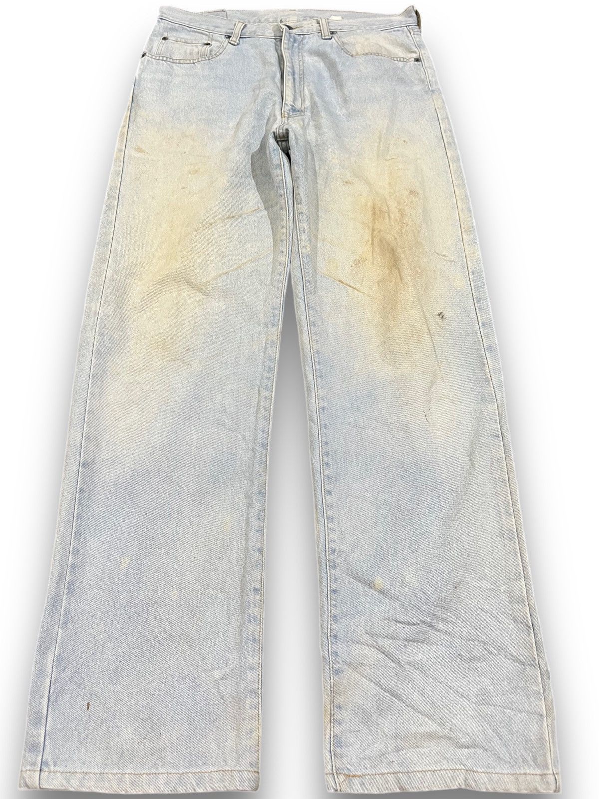 Pure Blue Japan × Uniqlo Vintage Uniqlo Mudwash Scovill Rivet Denim Size US 33 - 1 Thumbnail