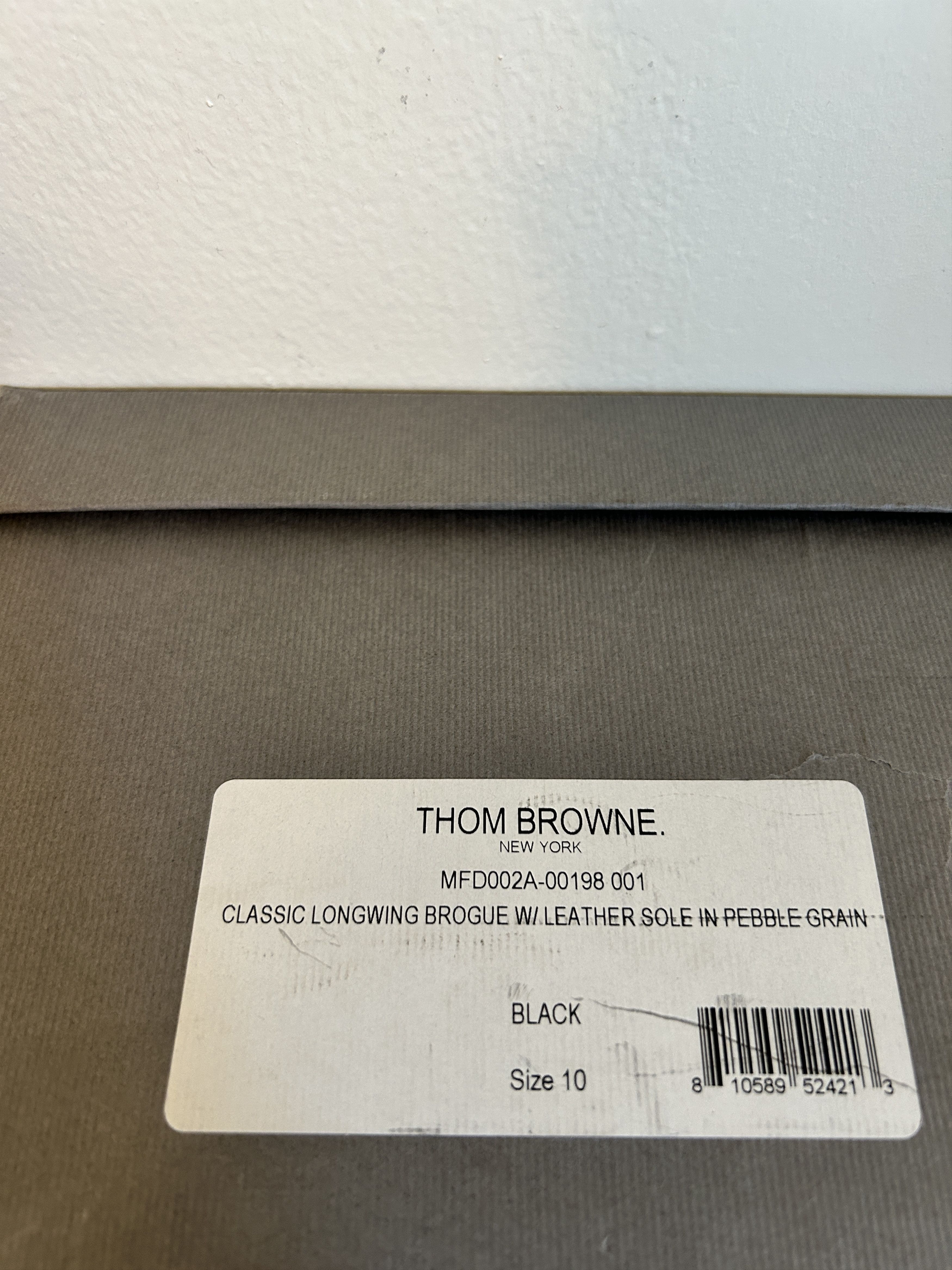Thom Browne Thom Browne Black Leather Sole Longwing Derbys Size US 10 / EU 43 - 7 Thumbnail