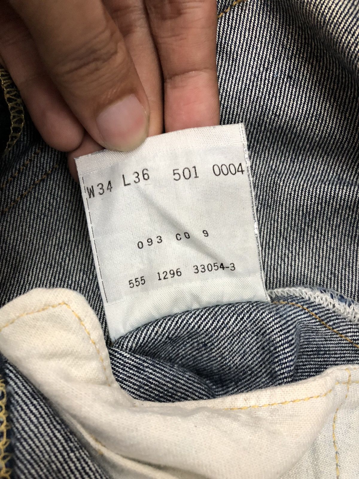 Levi's 1990's Levis Vintage Clothing 501XX Model 1955 Size US 34 / EU 50 - 13 Thumbnail