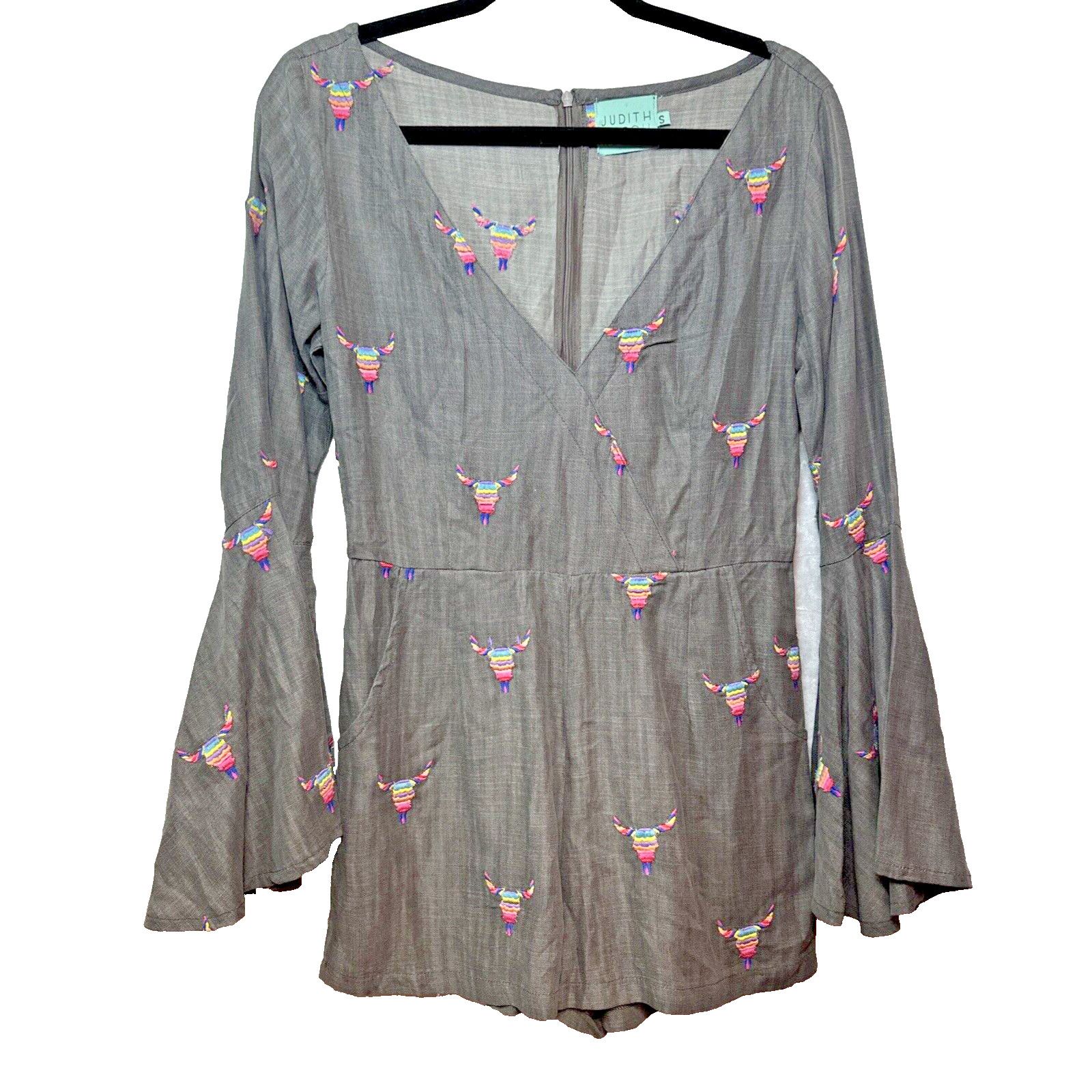 Other Judith March Boho Tencel S Embroidered Festival Cowgirlcore Size 28" / US 6 / IT 42 - 1 Thumbnail
