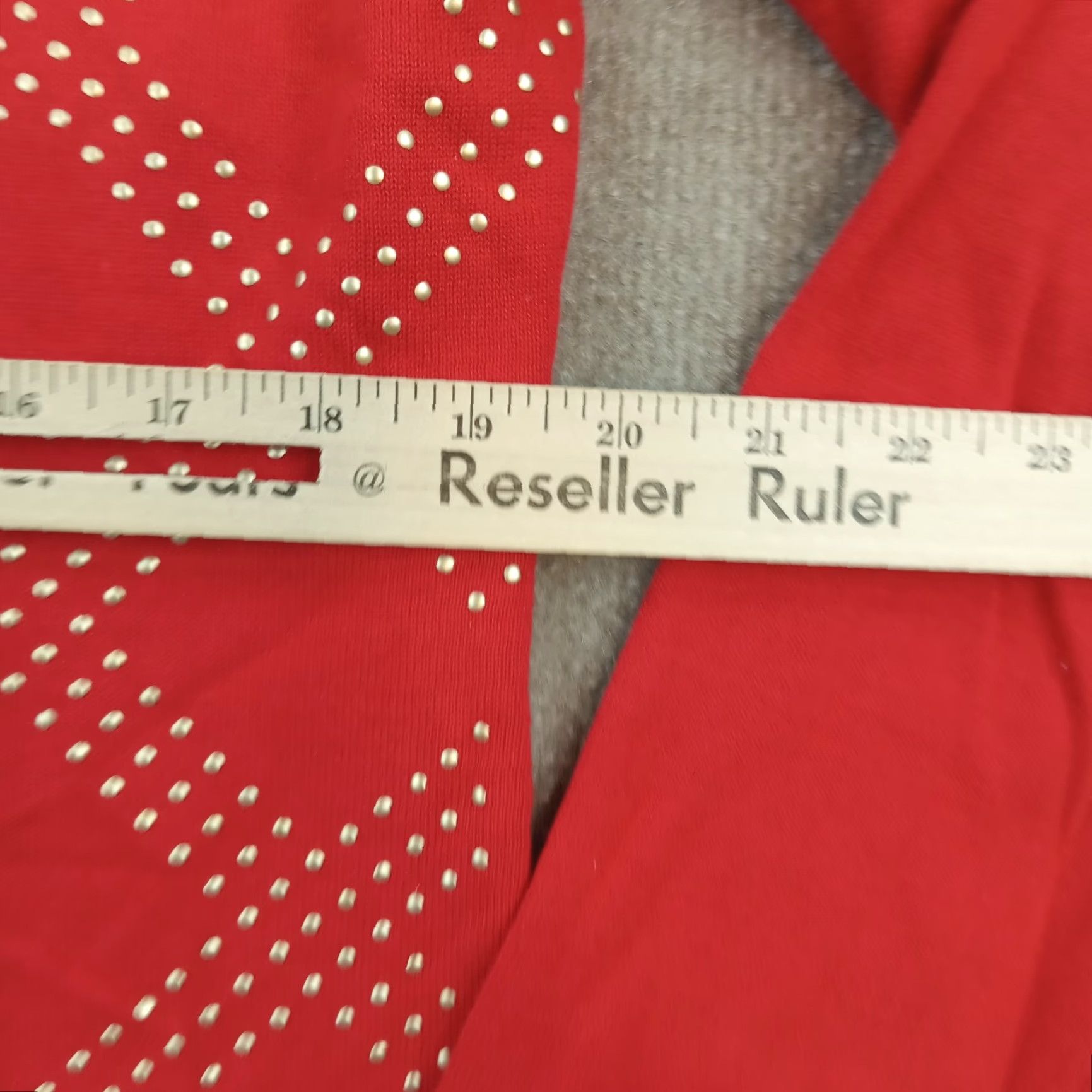 Tommy Hilfiger Tommy Hilfiger Womens Shirt Extra Large XL Red Pullover V Neck Size XL / US 12-14 / IT 48-50 - 4 Thumbnail