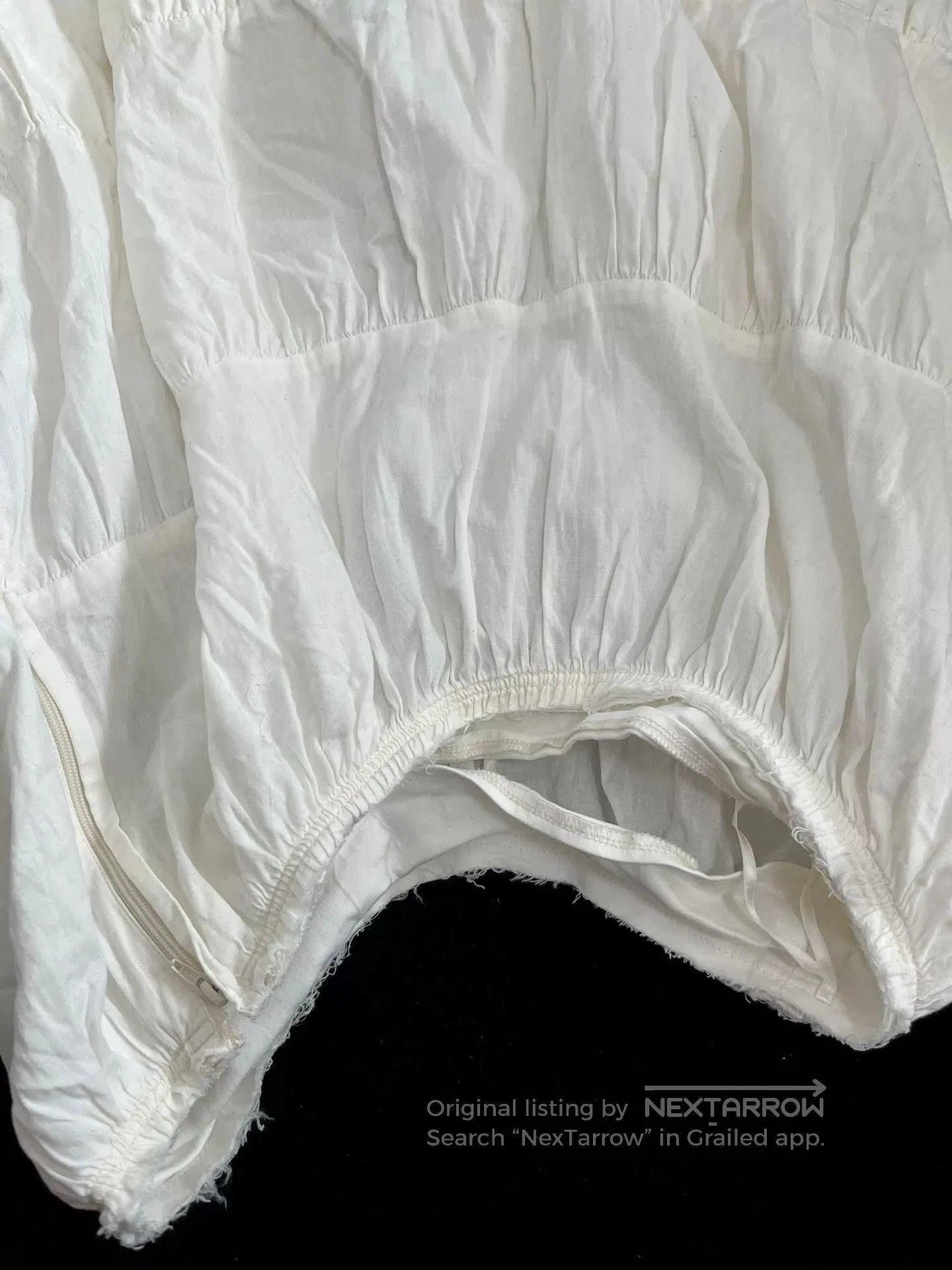 Rei Kawakubo Comme des Garçons 2006SS White Puff Skirt. Size 37" - 4 Thumbnail