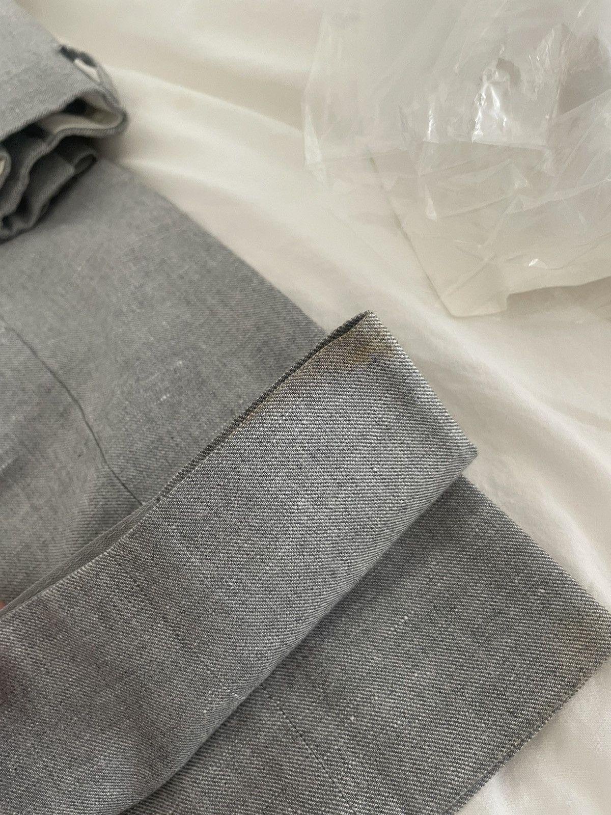 Reiss Grey Reiss suite, cotton-linen Size 36R - 6 Thumbnail