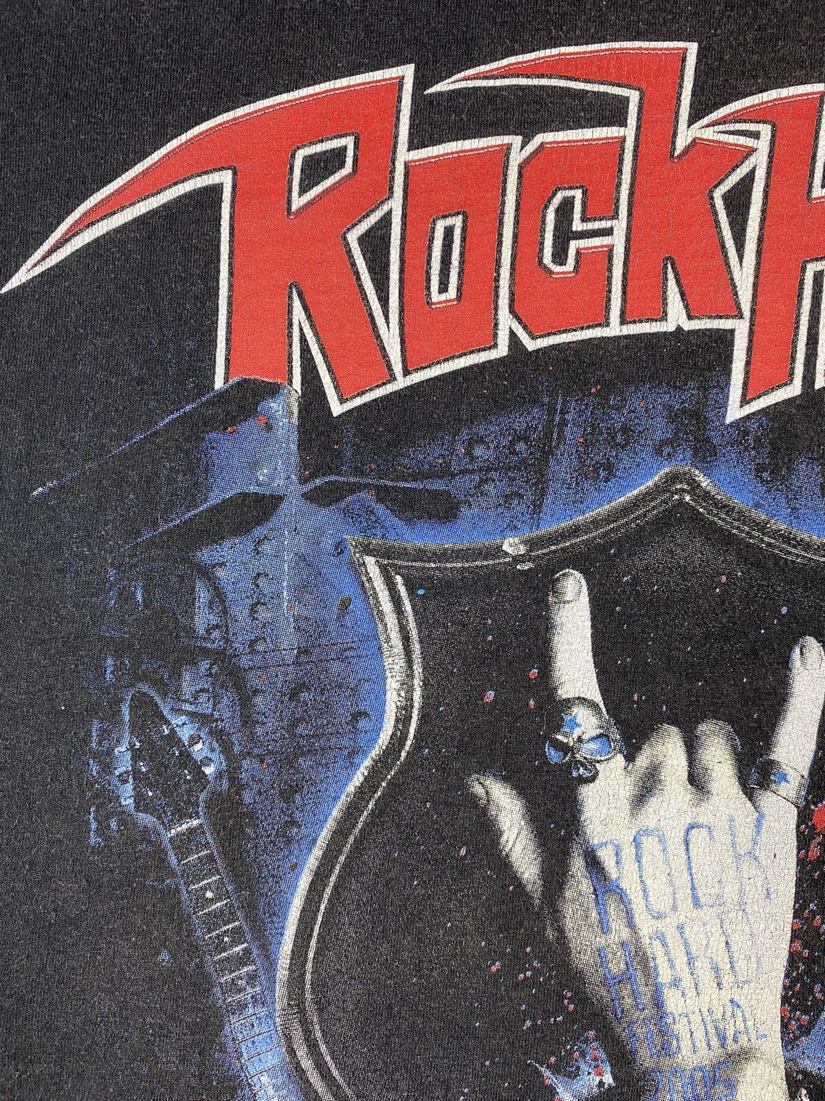 Band Tees × Vintage Vintage Rock Hard 2005 Rock Tee T Shirt Size US XL / EU 56 / 4 - 7 Thumbnail