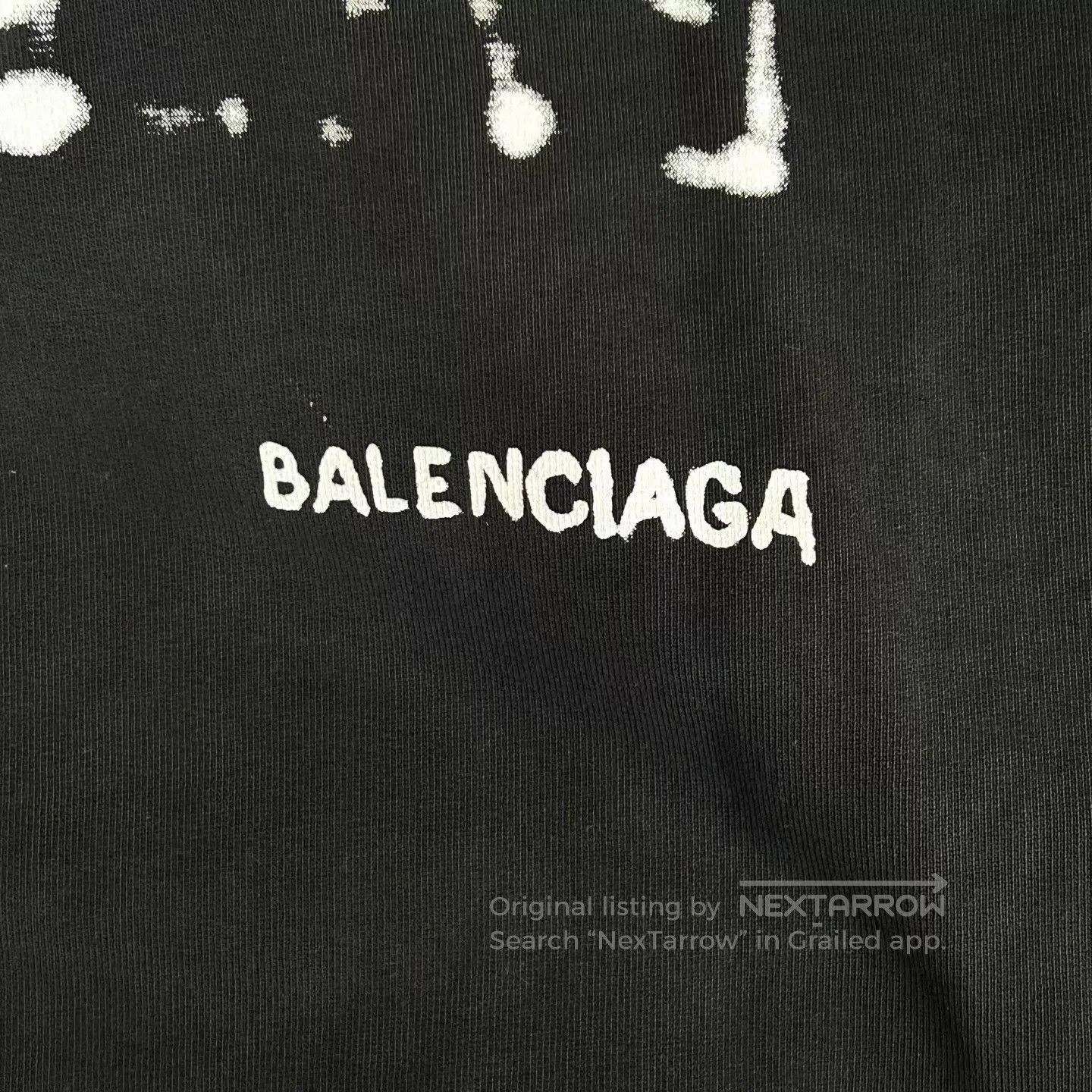 Balenciaga Black Graphic Print Hoodie. Size US XS / EU 42 / 0 - 6 Thumbnail