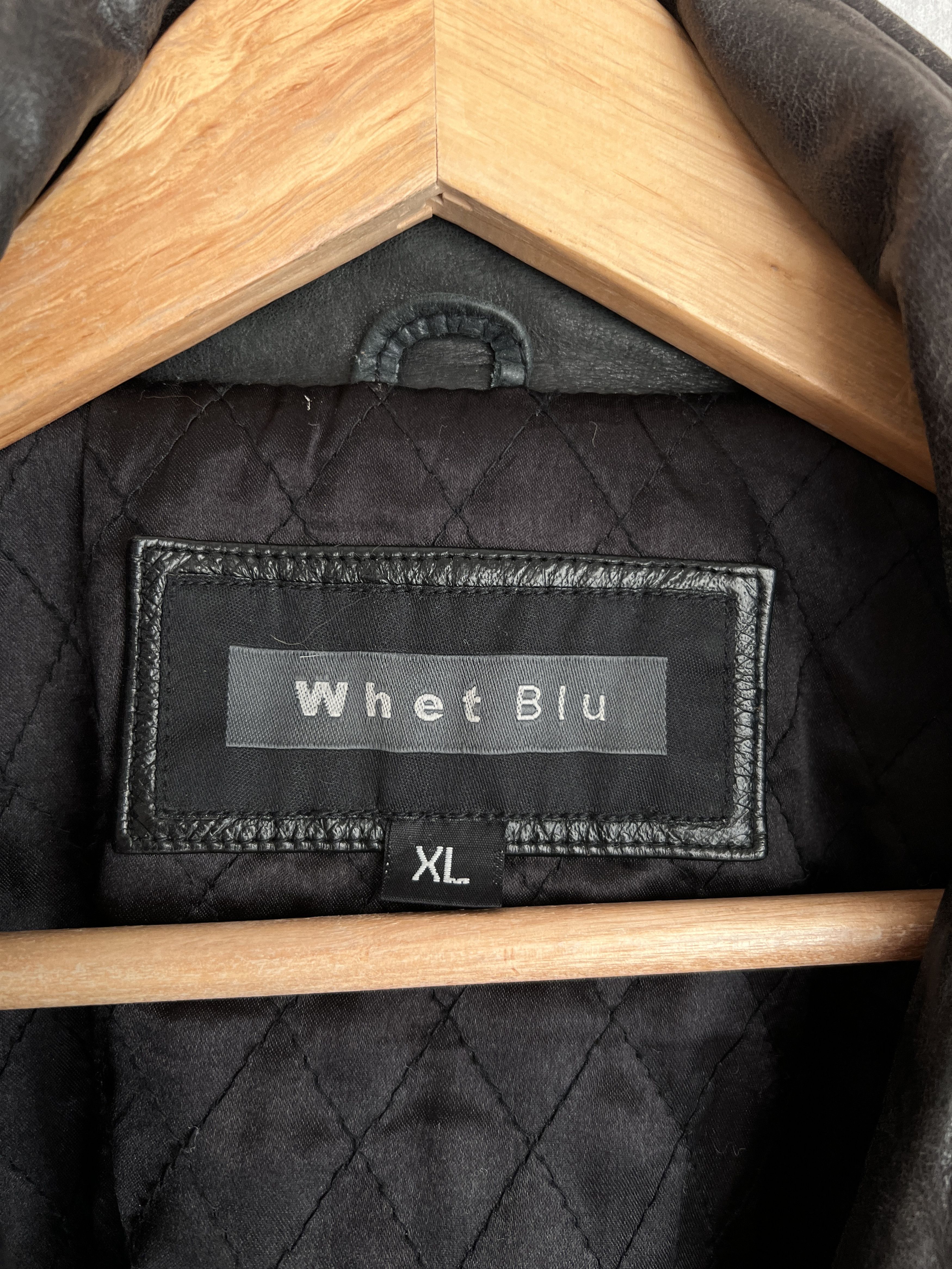 If Six Was Nine Vintage 90s Faded Leather coat hard jacket baggy y2k opium Size US L / EU 52-54 / 3 - 20 Thumbnail