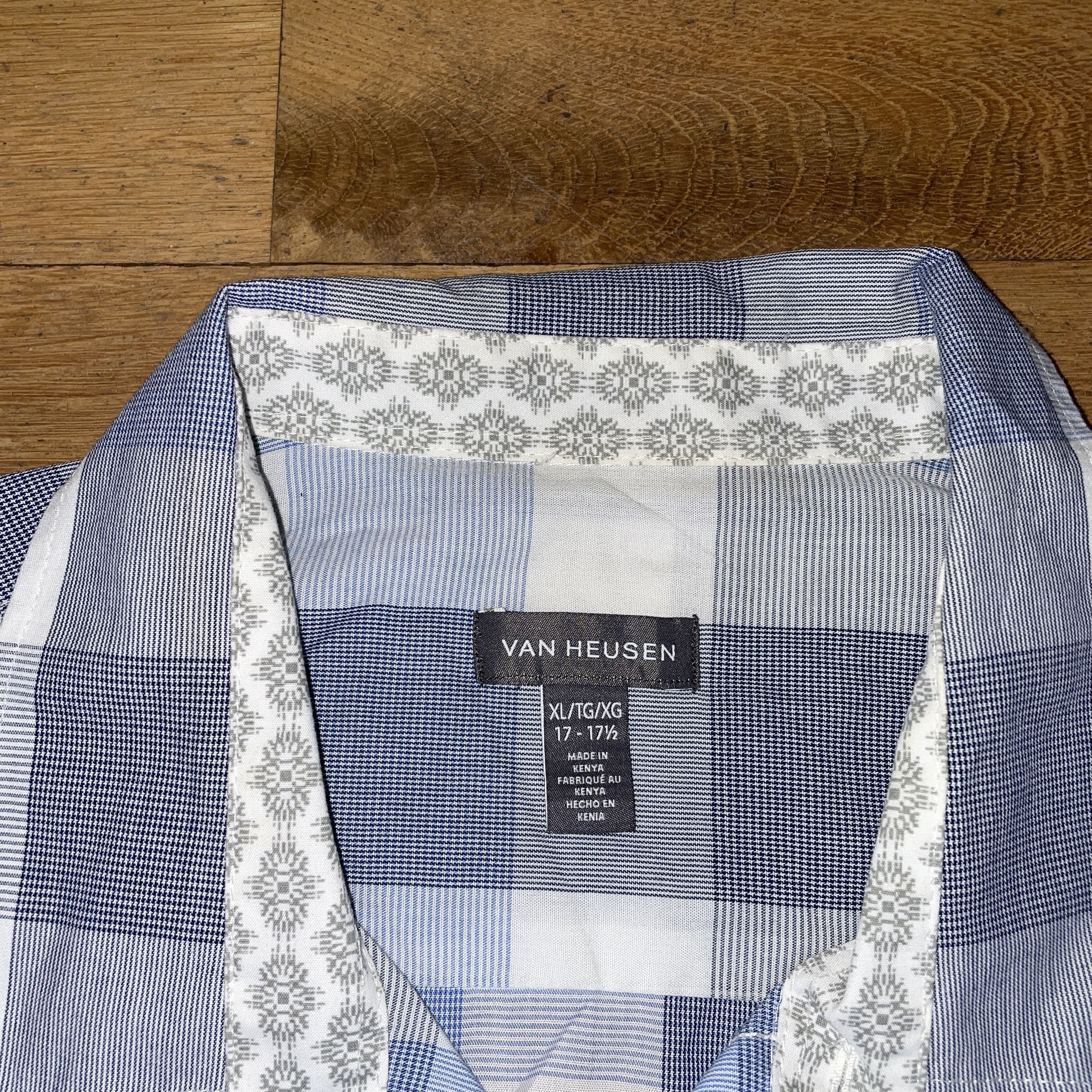 Van Heusen Van Heusen Men's Elegant Check Shirt Cotton Size XL Size US XL / EU 56 / 4 - 2 Thumbnail