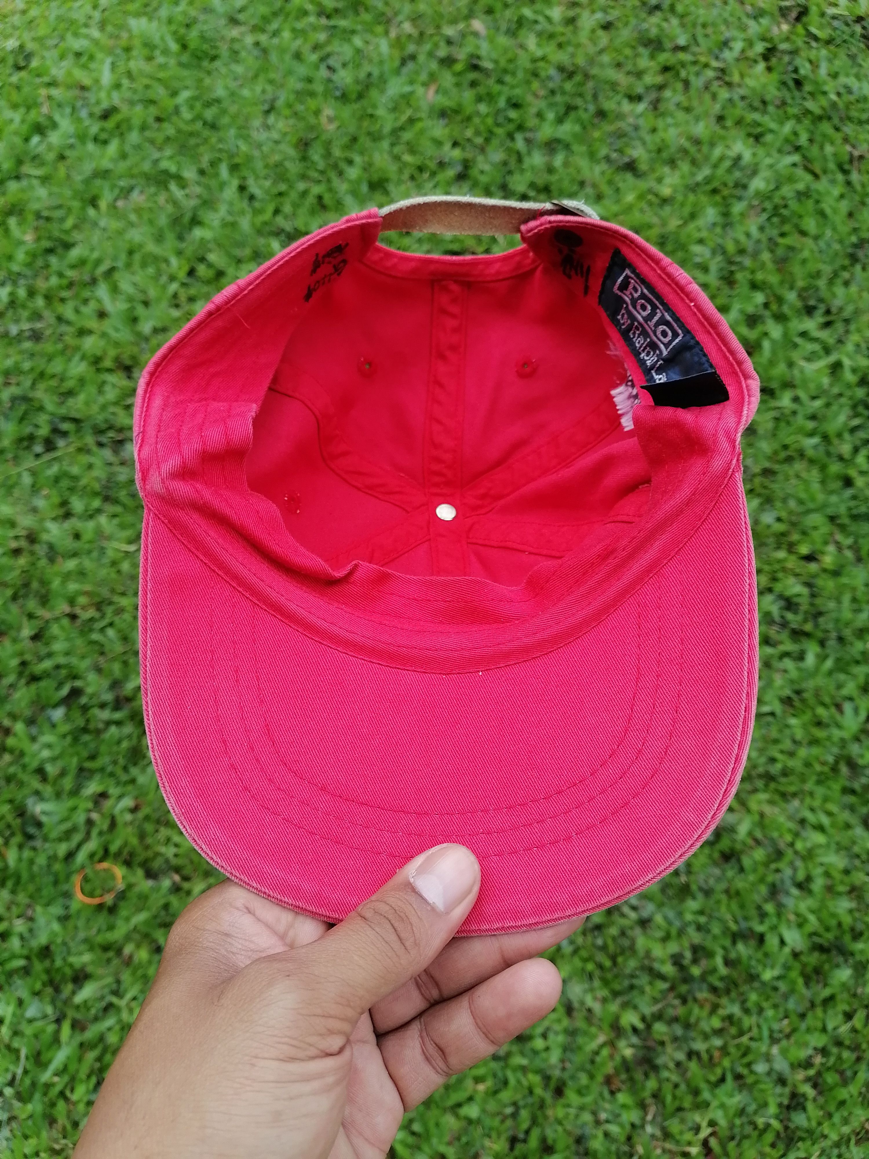 Polo Ralph Lauren × Vintage Vintage 90s Polo Ralph Lauren Sun Faded Caps Size ONE SIZE - 5 Thumbnail