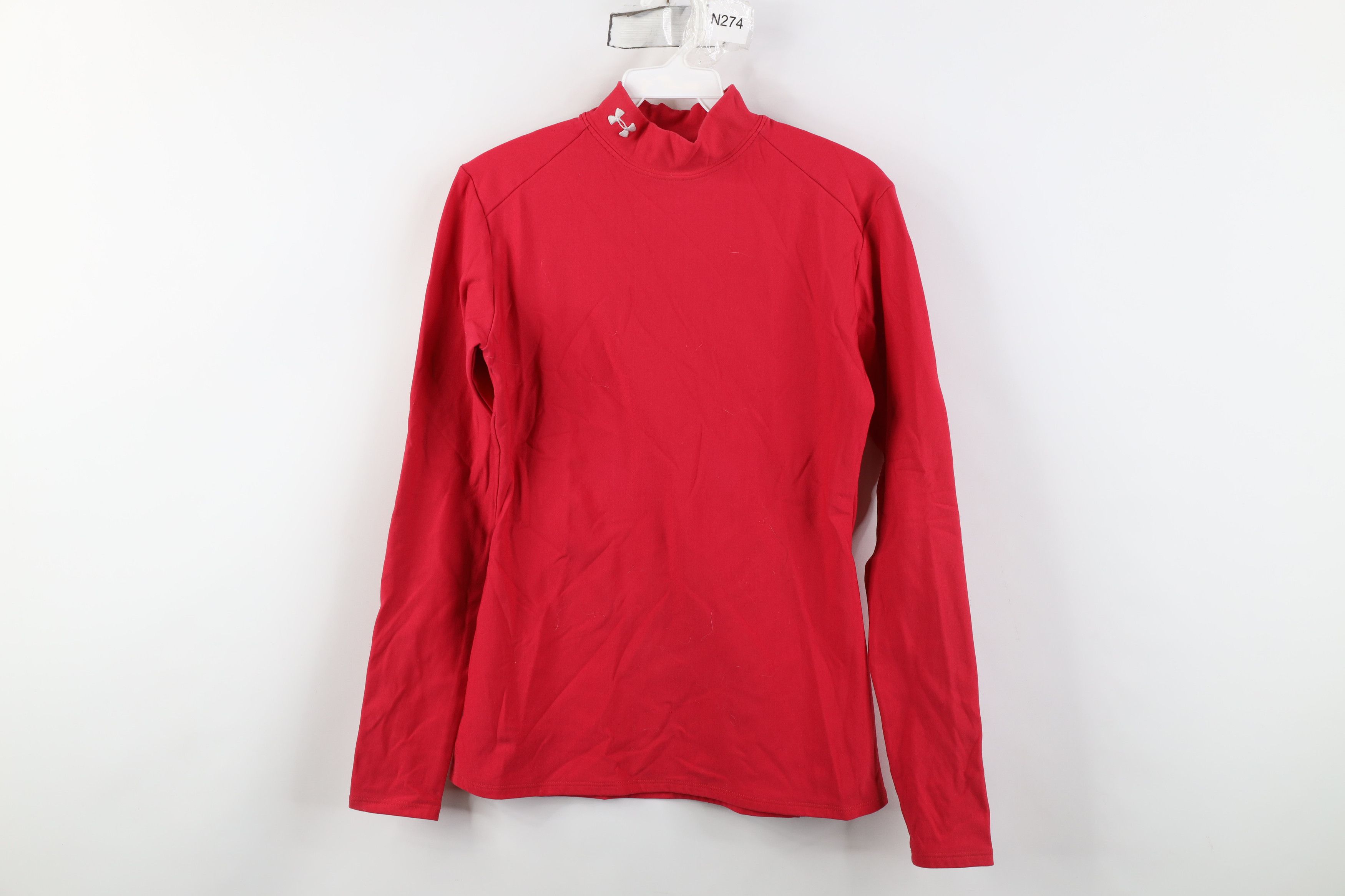 Under Armour Vintage Under Armour Compression ColdGear Mock Neck T-Shirt Size L / US 10 / IT 46 - 1 Thumbnail
